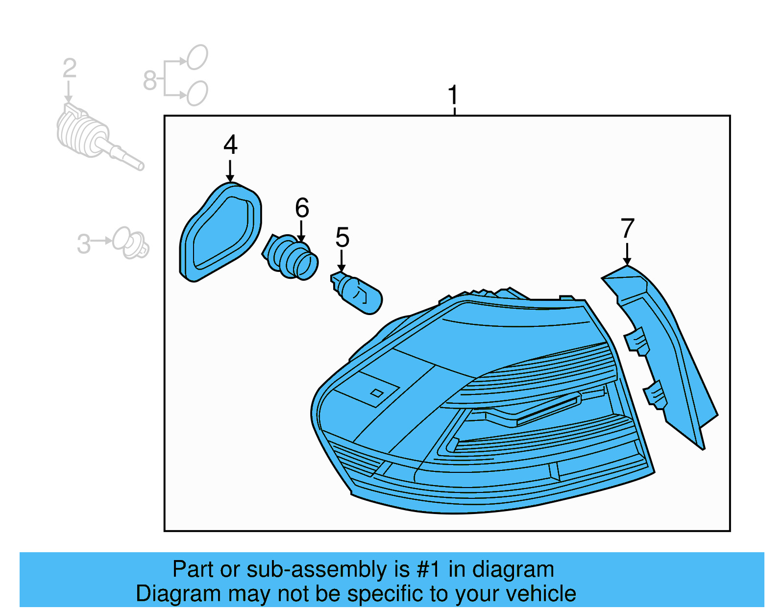 Tail Lamp Assembly 561-945-208-B