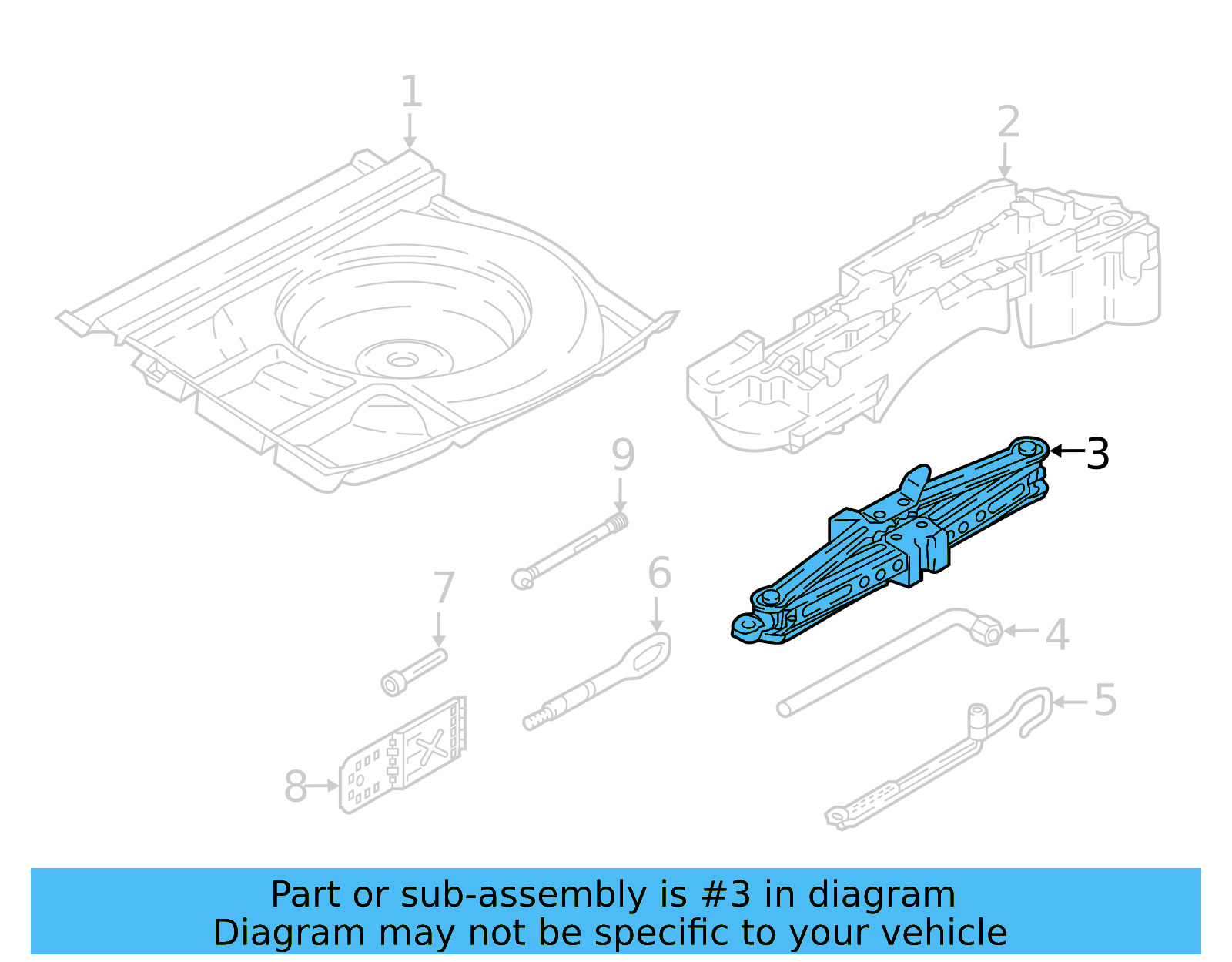 Floor Jack 3QF-011-031-A - View 3