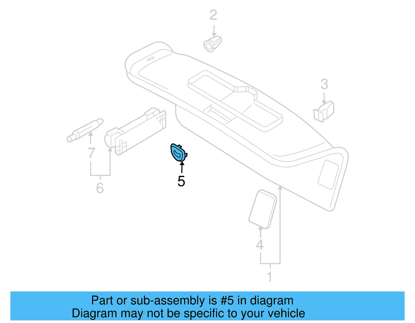 Trunk Lid Trim Cover 1K6-867-747-82V - View 25