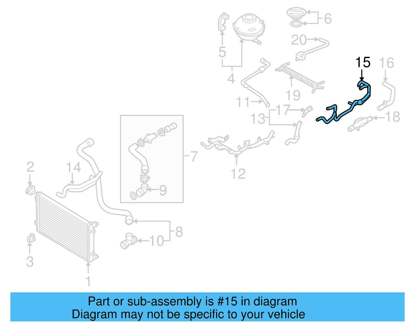 Hose 1J0-122-447-ER - View 4