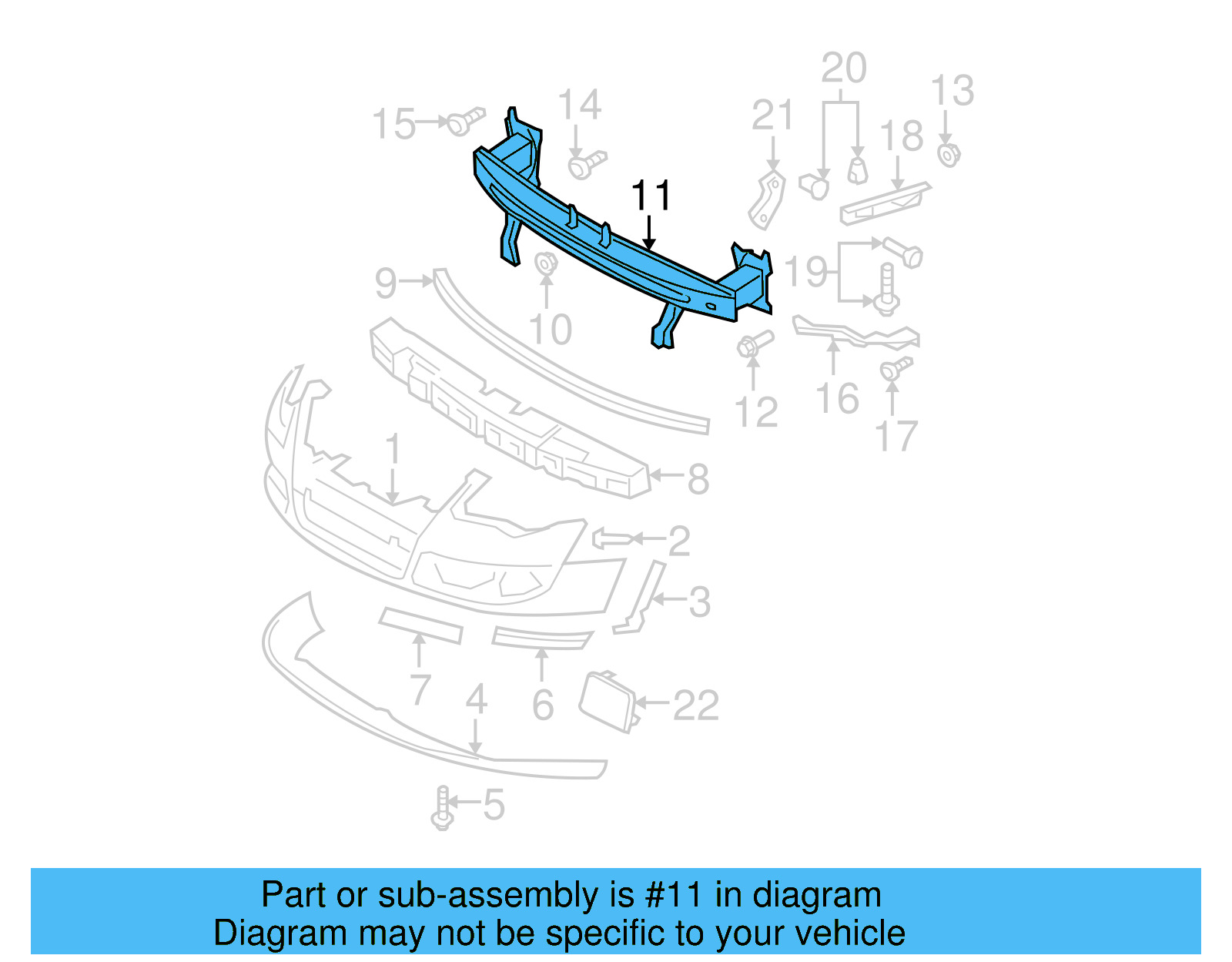 Impact Bar 3C0-807-109-D - View 3
