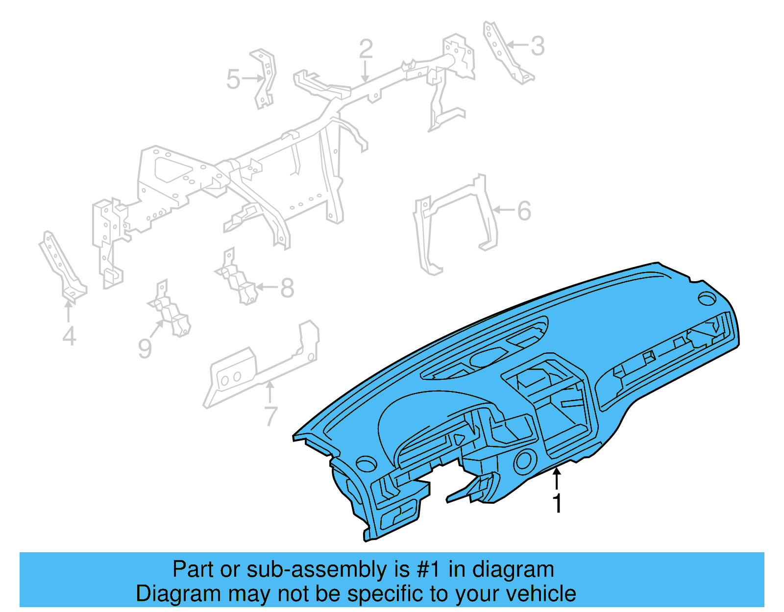 Instrument Panel 7P1-857-003-G-HA3