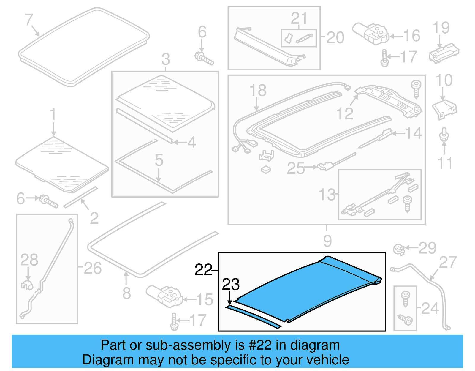 Sunshade 7P0-877-307-C-KS7 - View 8