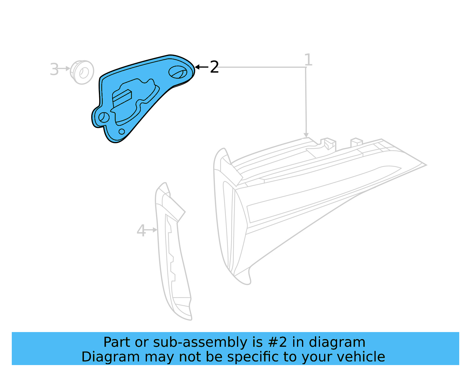 Tail Lamp Assembly Gasket 17A-945-197 - View 4