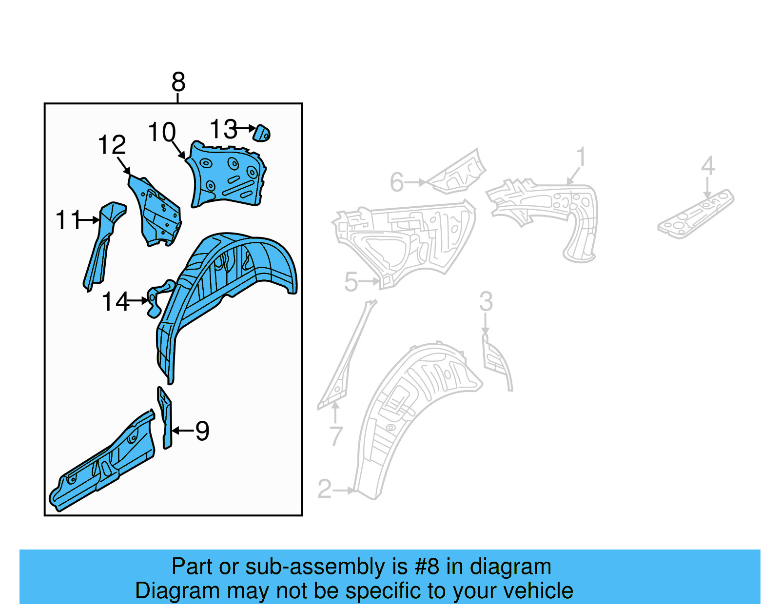 Wheelhouse Assembly 561-809-851-A - View 6