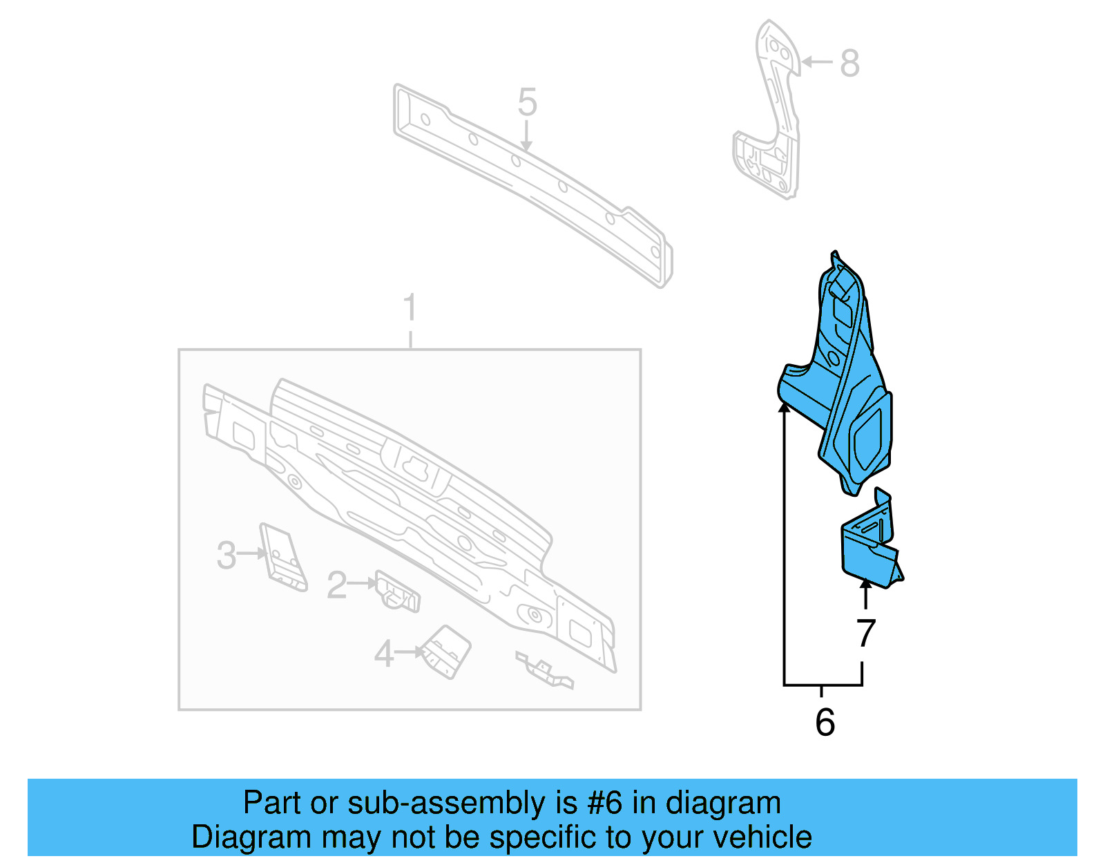 Tail Lamp Pocket 1K6-813-319-A - View 4