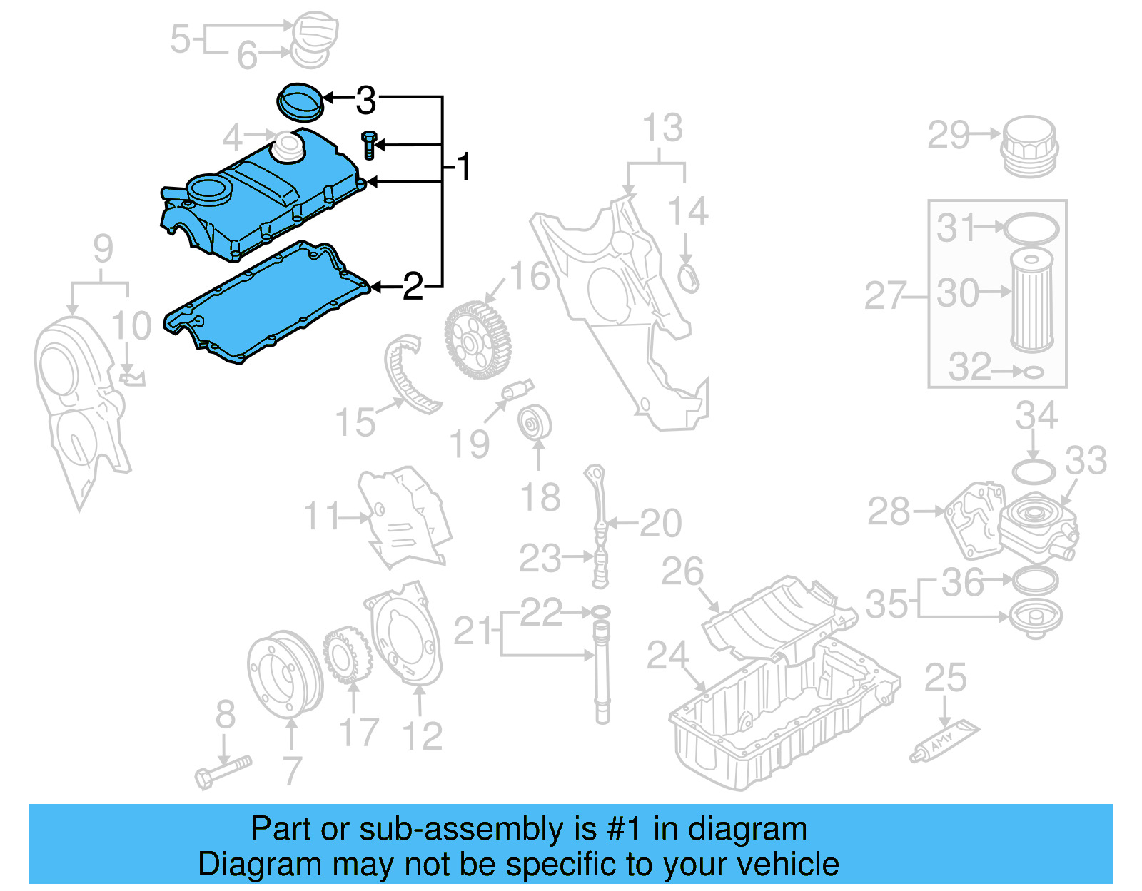 Valve Cover 038-103-469-AF - View 4