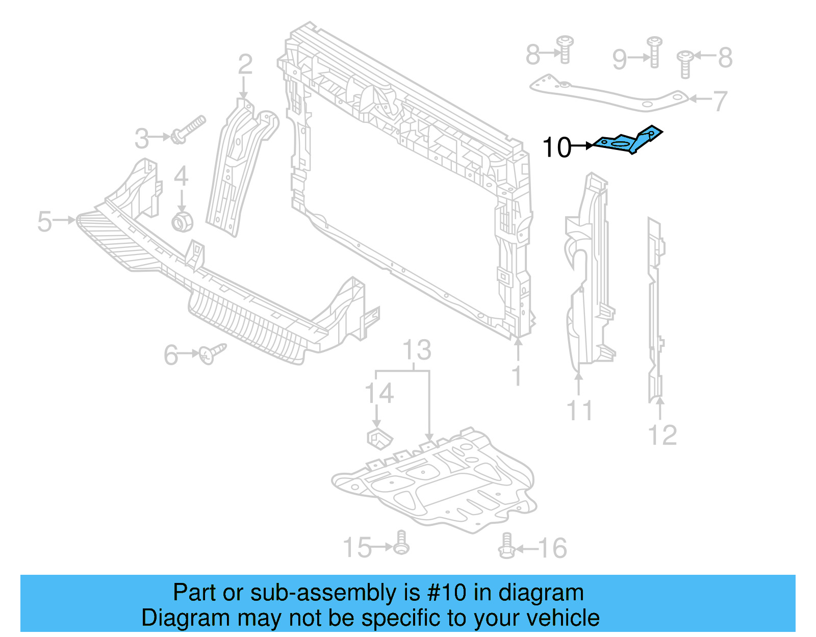 Headlamp Bracket 5TA-804-594-A