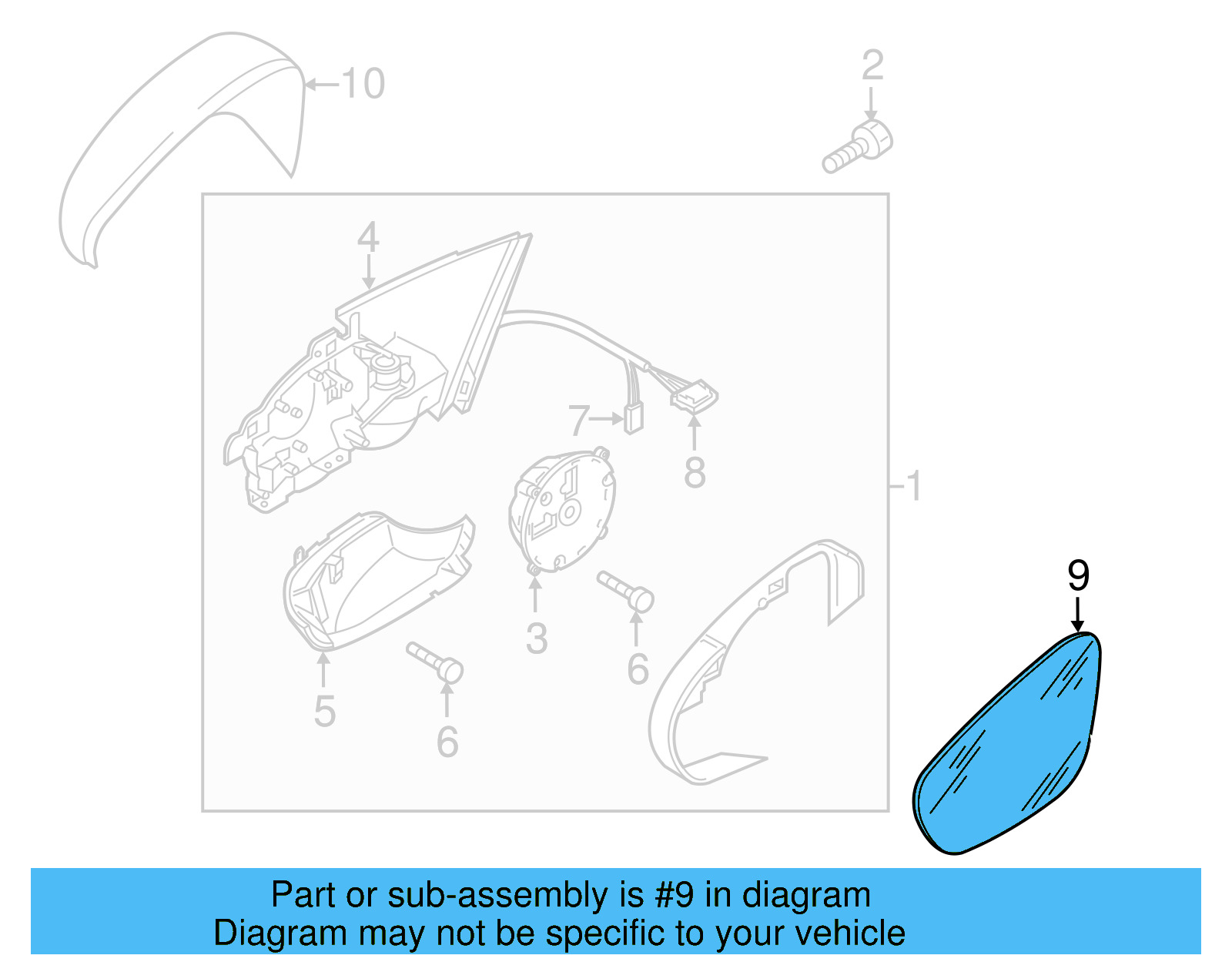 Mirror Glass 561-857-521-T