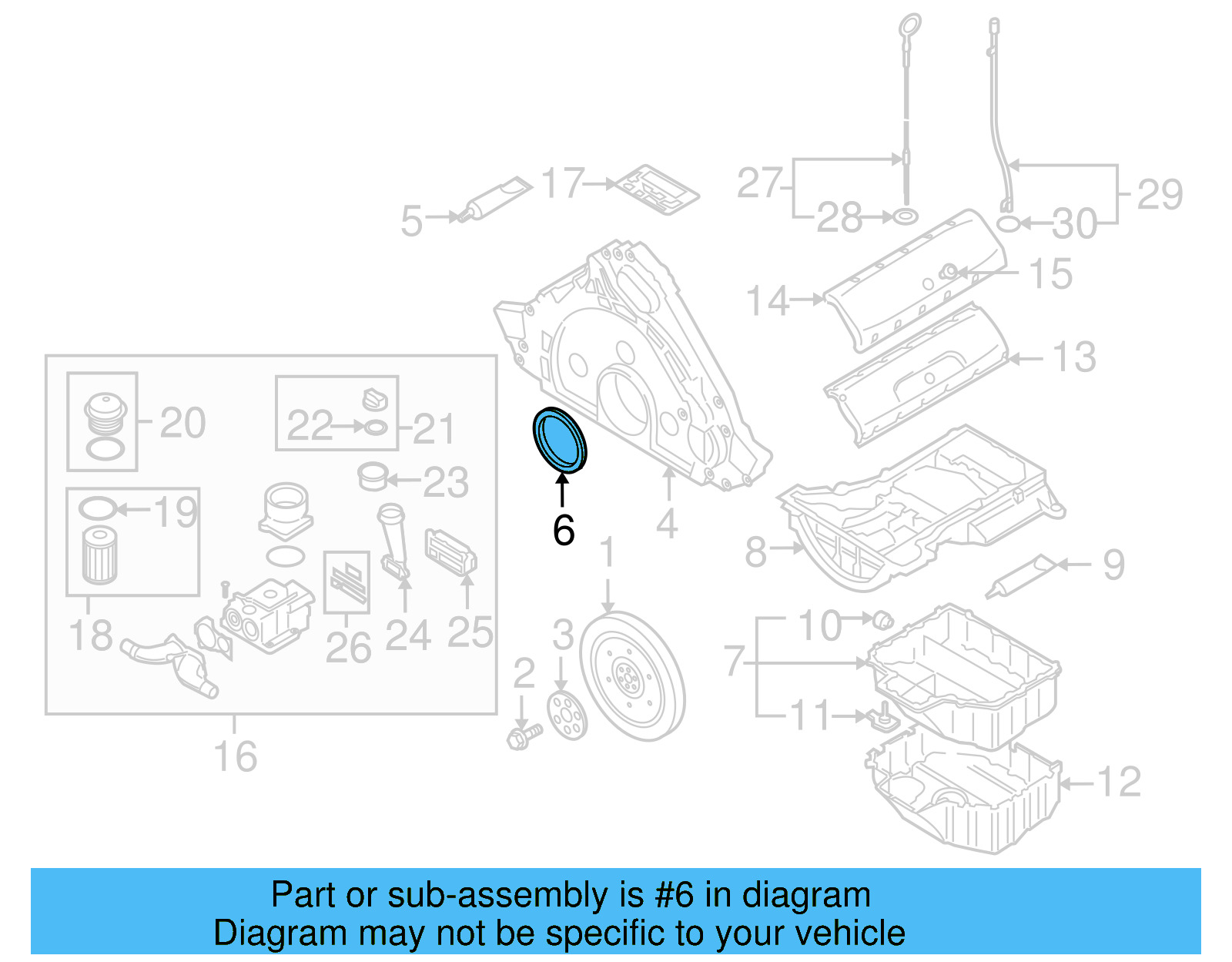 Engine Crankshaft Seal 07Z-103-051 - View 4