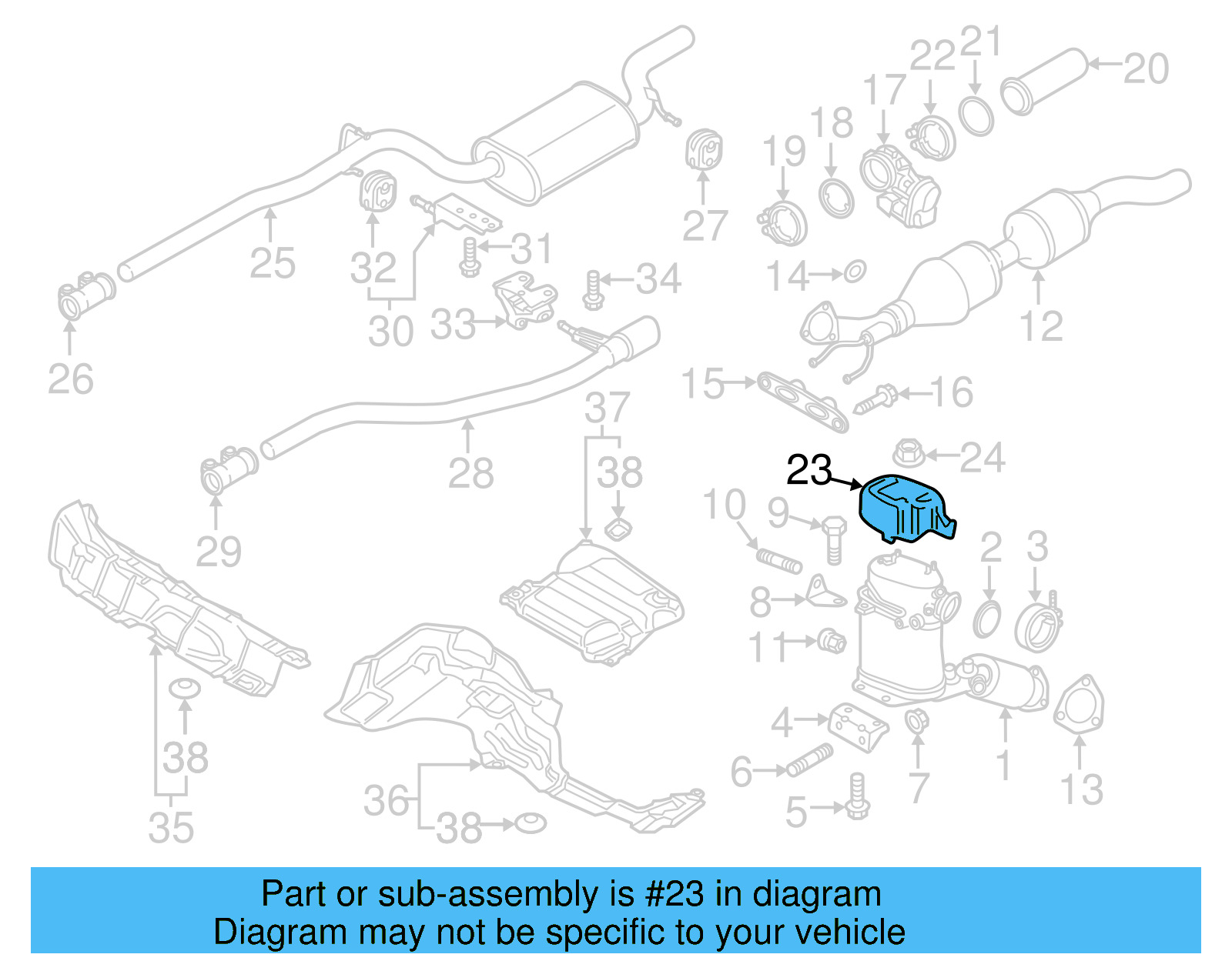 Exhaust Heat Shield 561-825-671-A - View 4