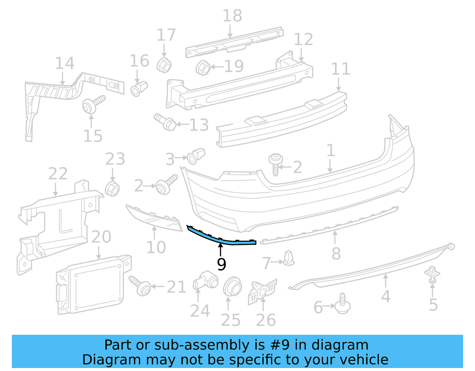 Outer Molding 561-853-459-E-041 - View 4
