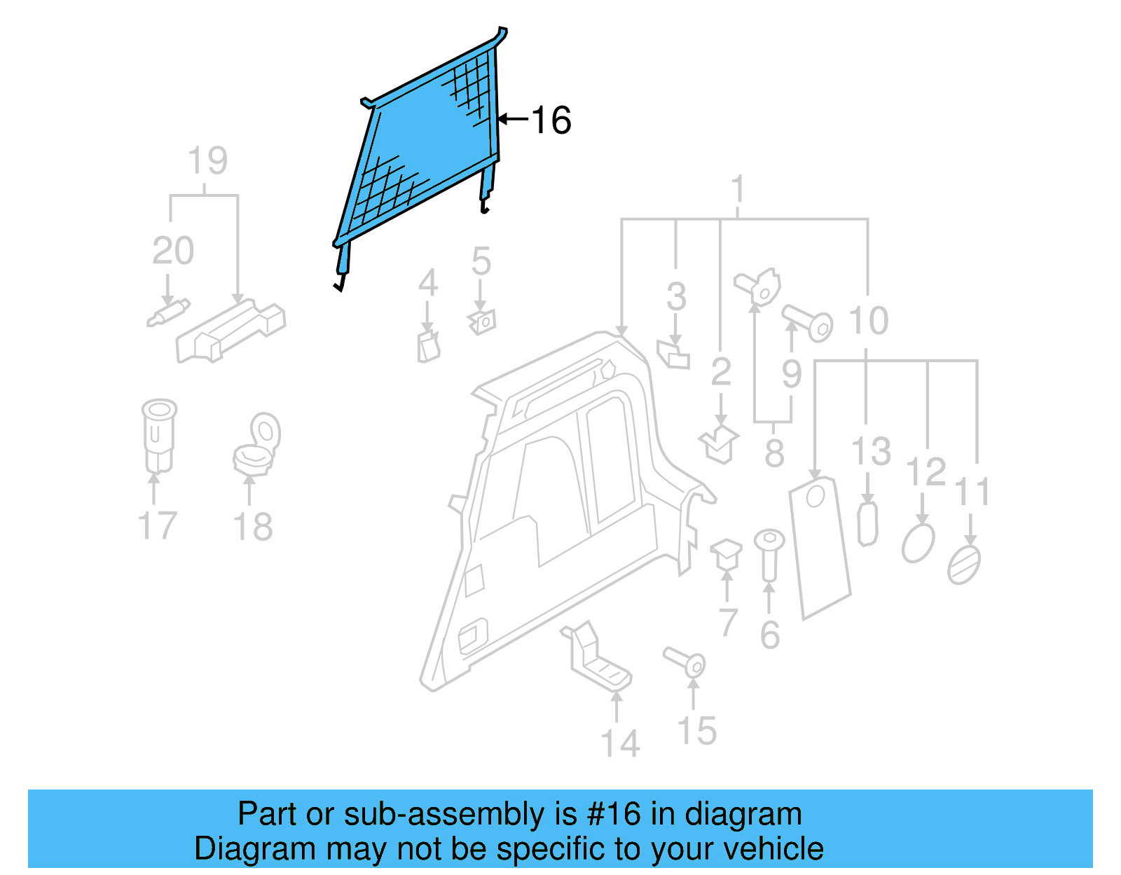 Cargo Net 5N0-861-691-C-QLE - View 5