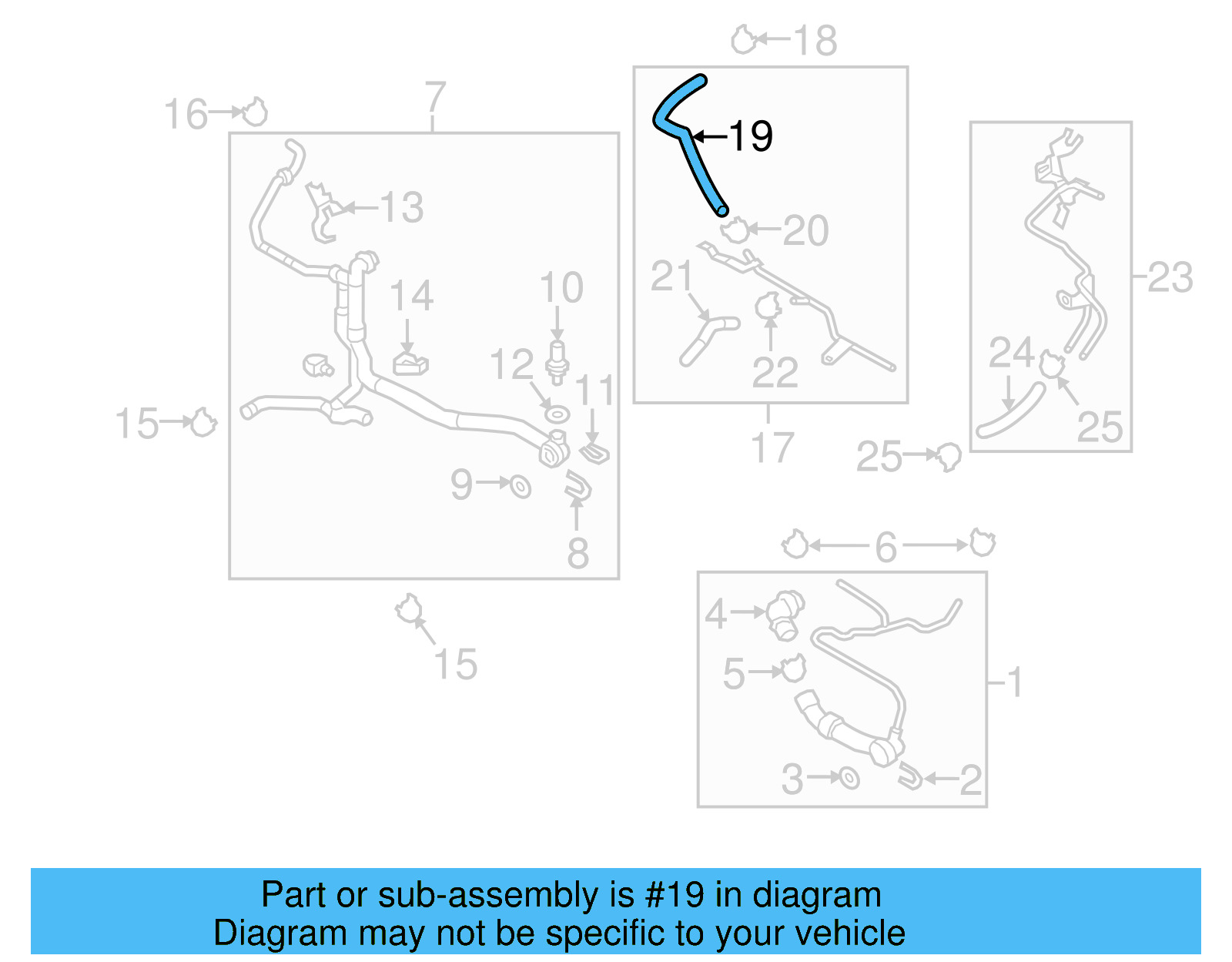 HVAC Heater Hose 5Q0-122-073-R - View 3