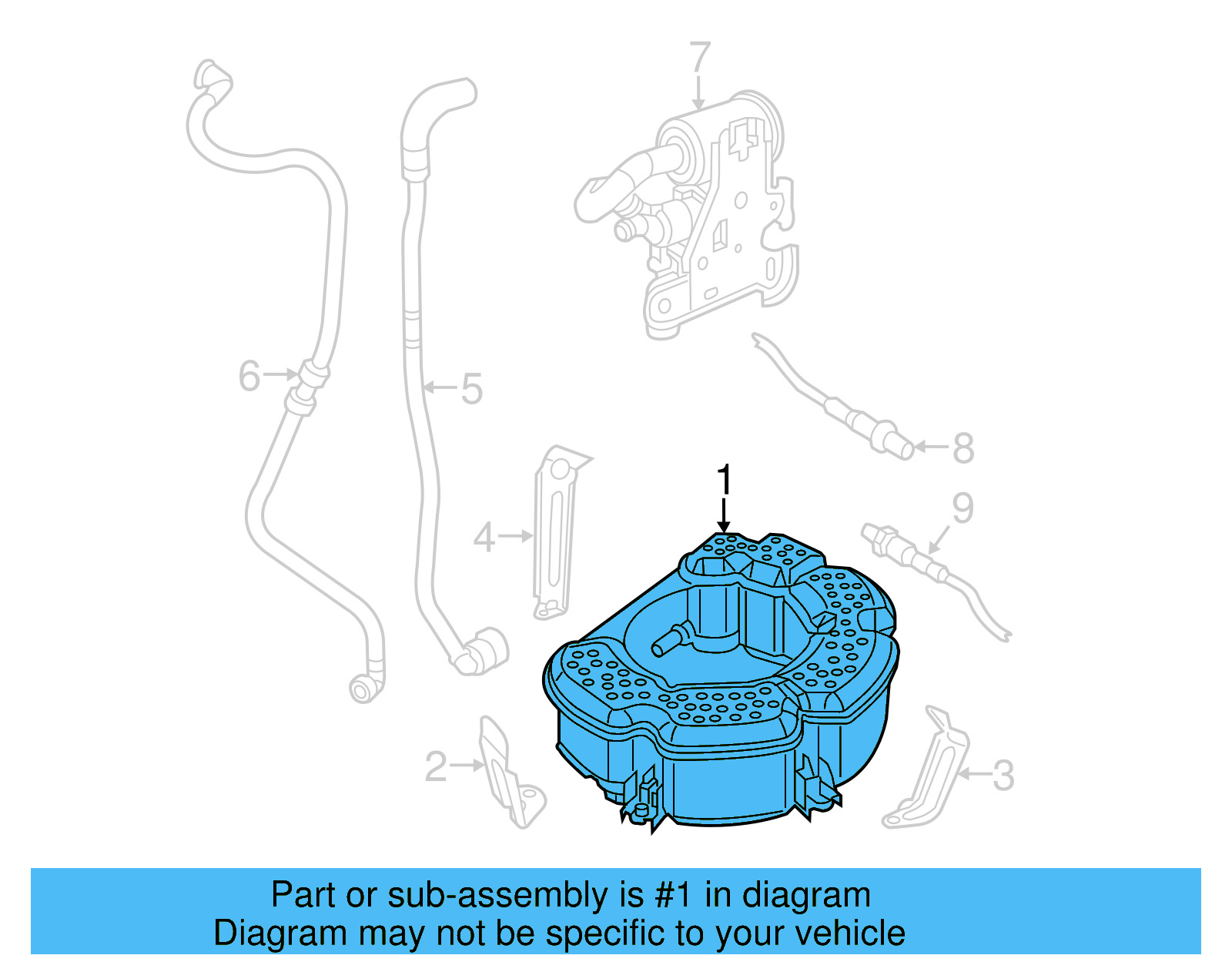 Vapor Canister 1K0-201-801-E - View 8
