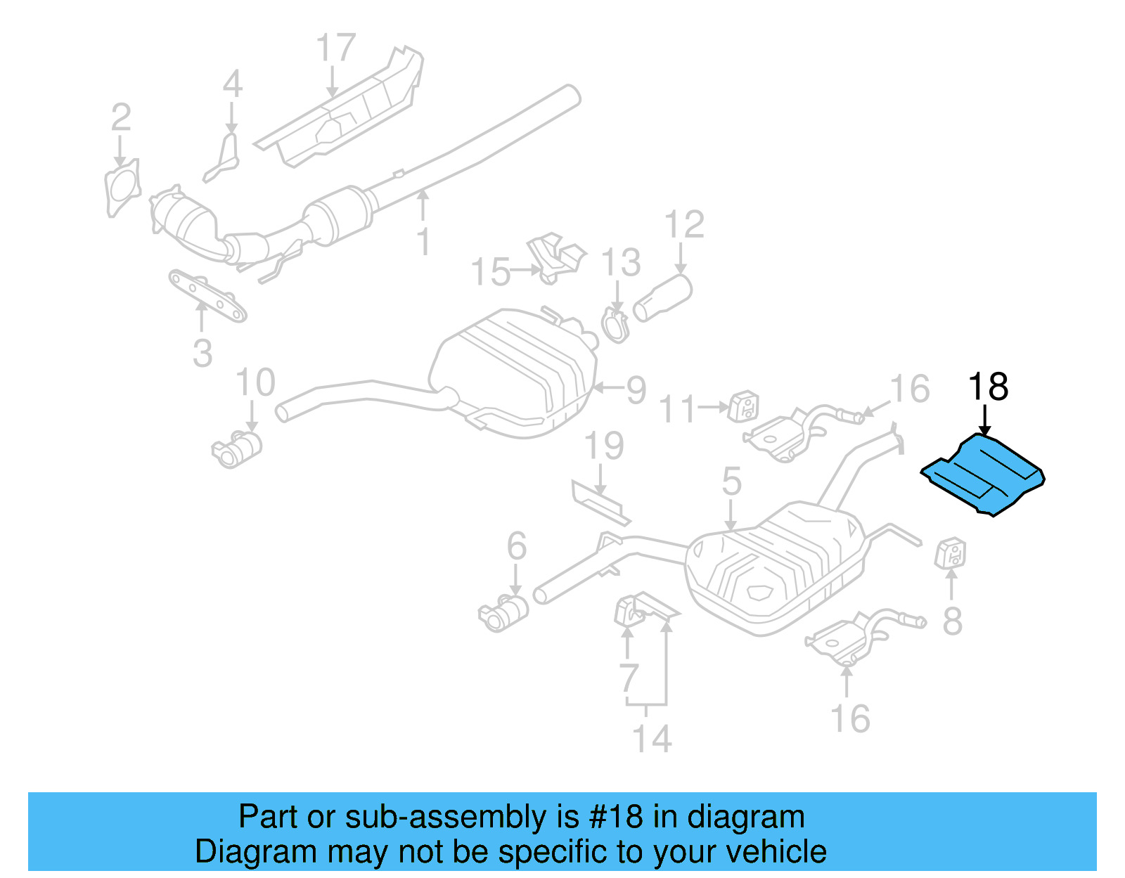 Heat Shield 3C0-825-701-C - View 17