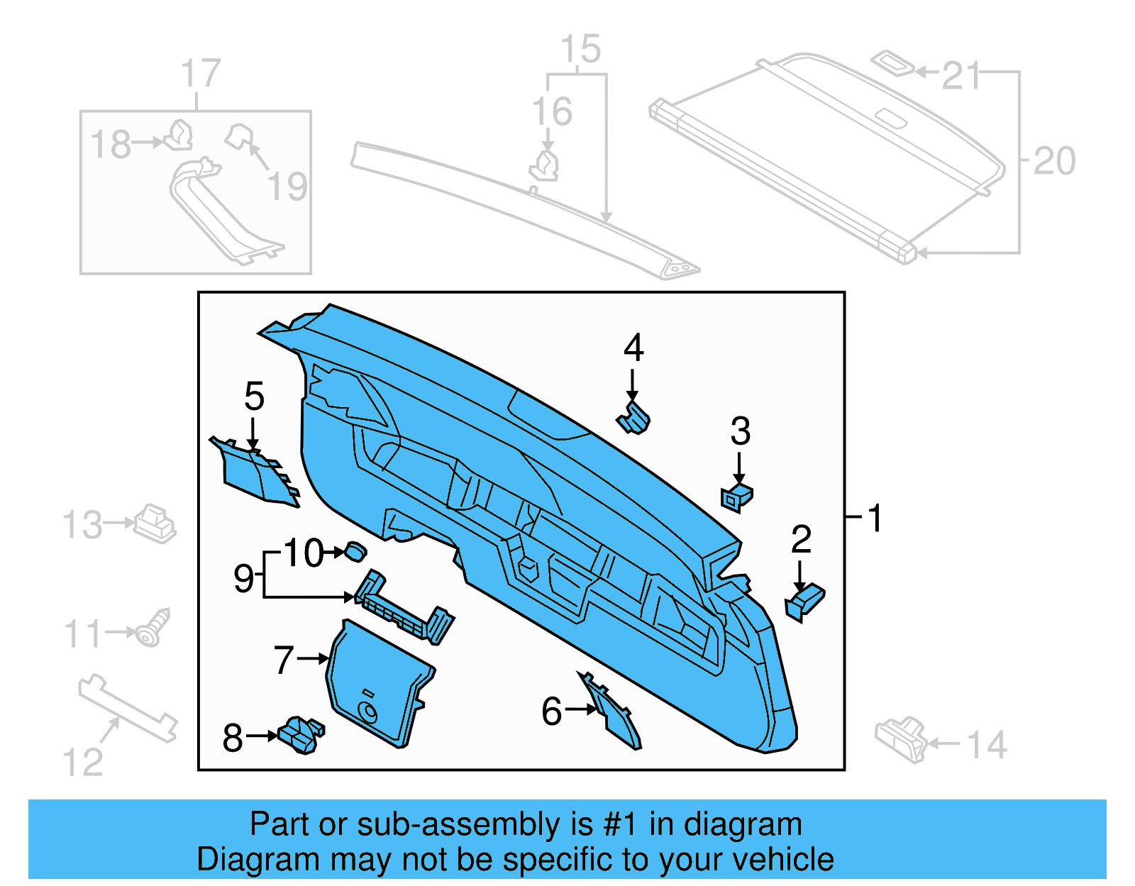 Lower Trim Panel 5NN-867-601-A-82V - View 7