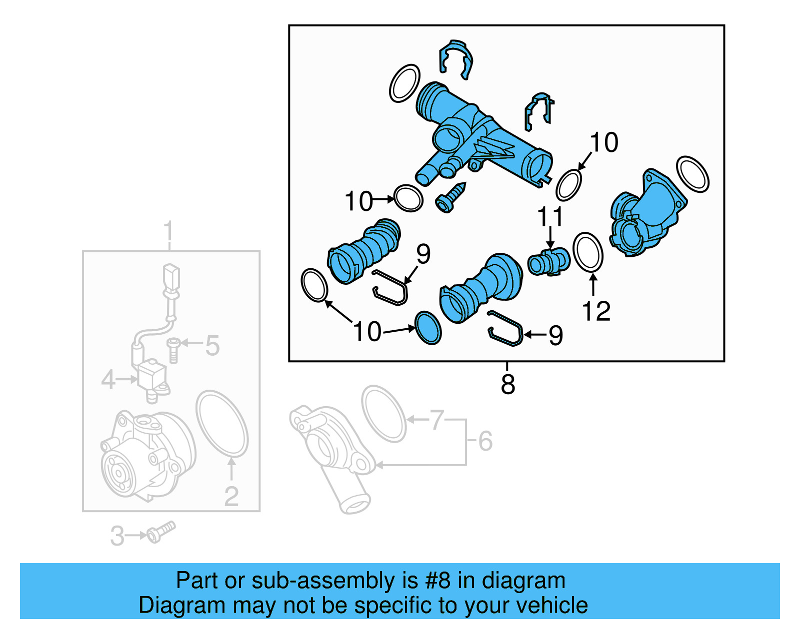 Thermostat Unit 04L-121-026-AH - View 6
