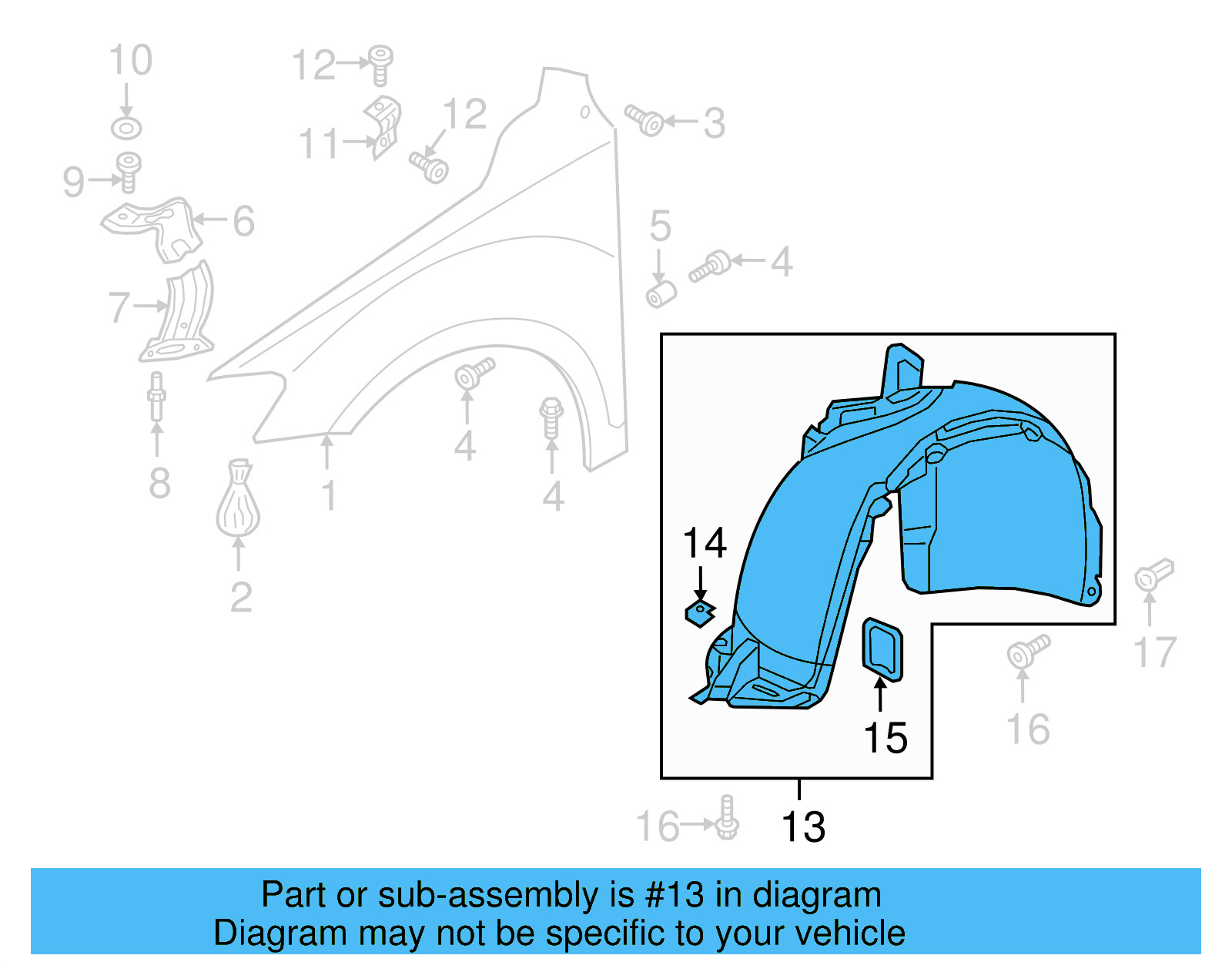 Fender Liner 5NA-805-911-AD - View 3