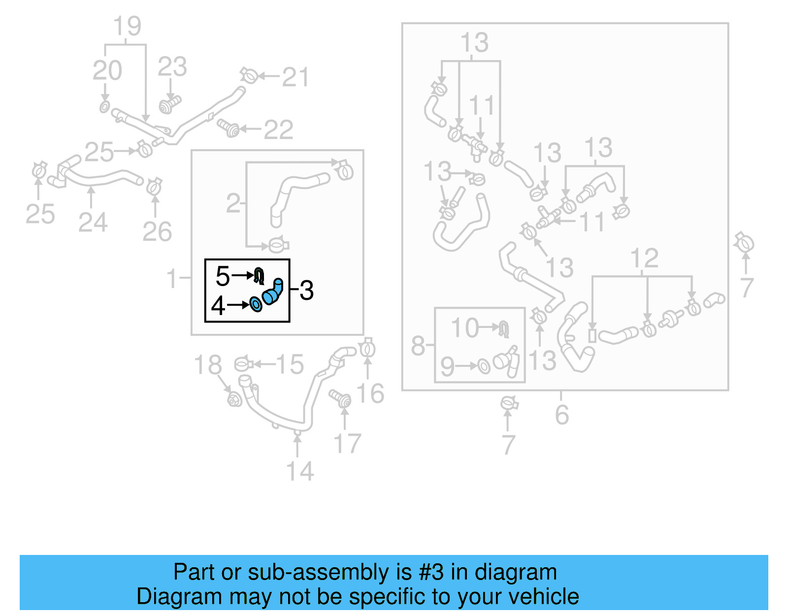 Upper Coupling 1J0-122-291-K - View 5