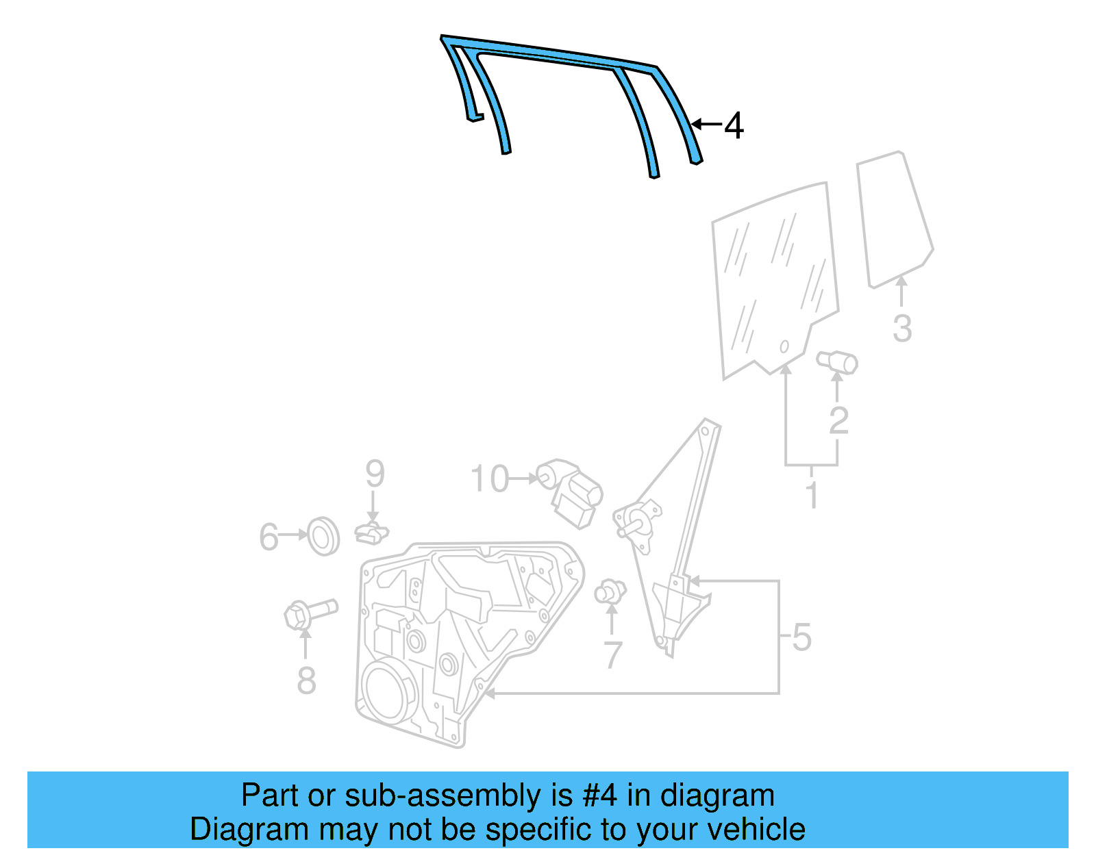 Window Guide 5N0-839-432-F-5AP