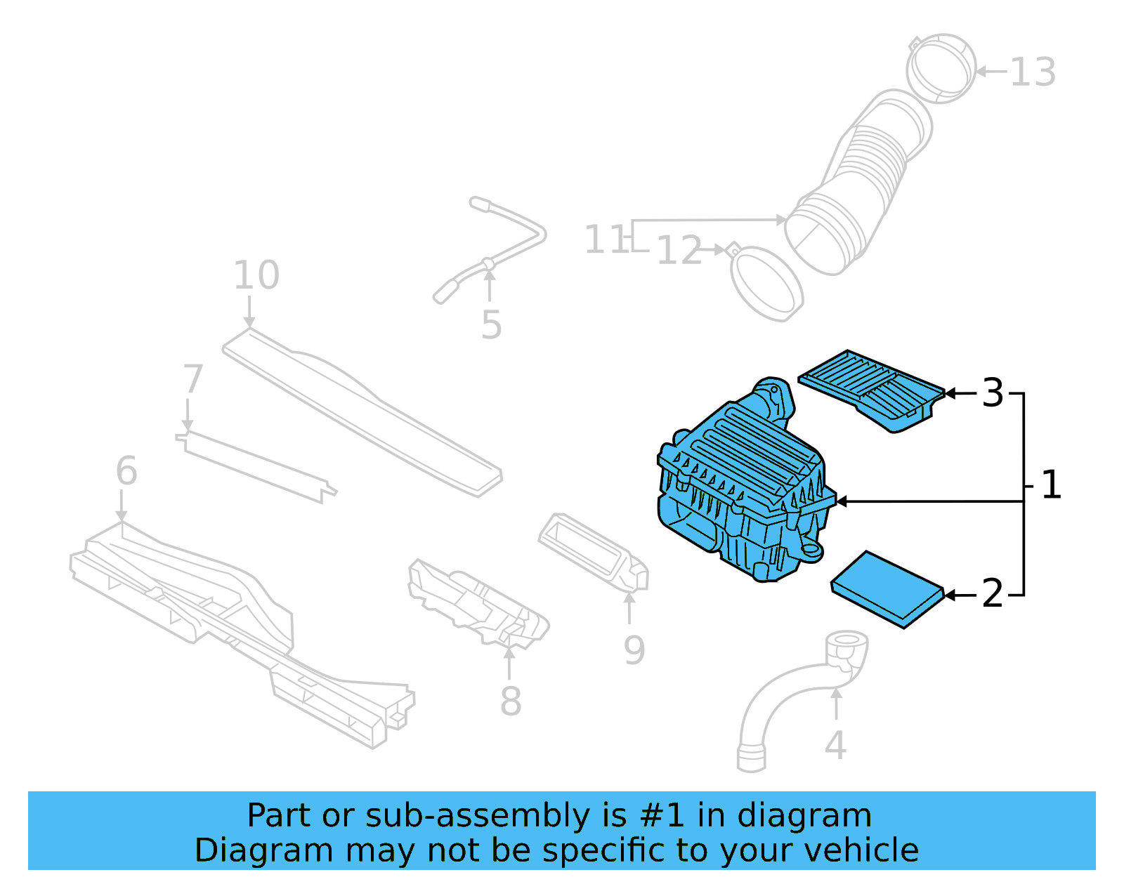 Air Cleaner Assembly 5QM-129-607-G - View 5