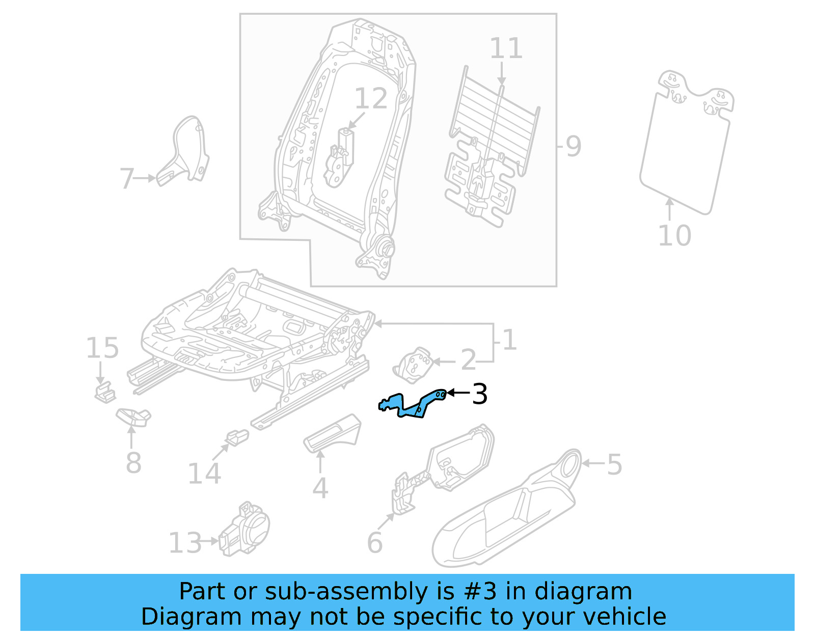 Adjust Lever 2G0-881-092 - View 5