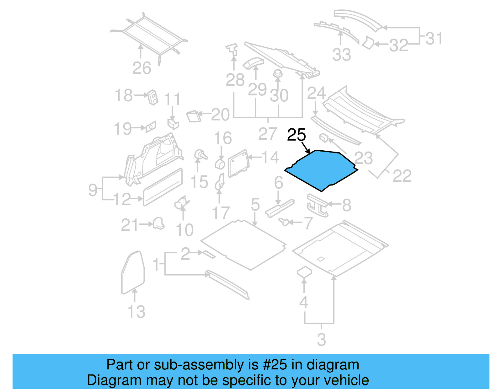 Lining 3C0-862-269-H-1BS - View 2