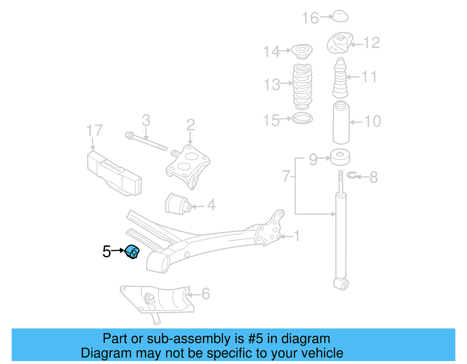 Axle Beam Cushion 871-511-423 - View 17