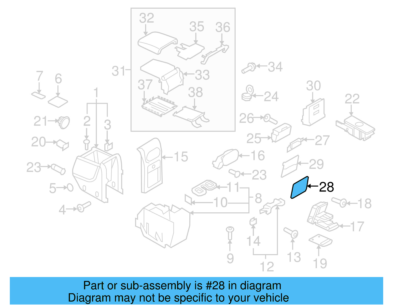 Trim Bracket 5M0-919-313-95T - View 6