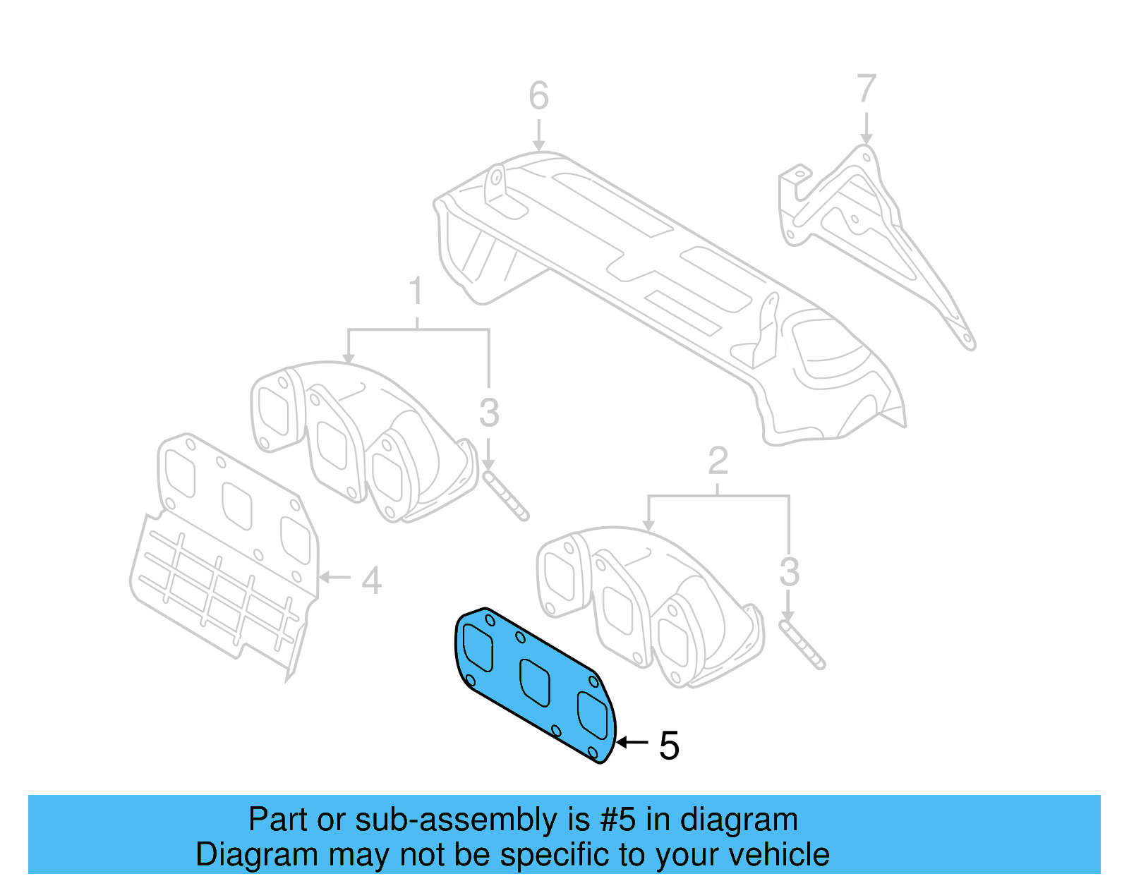 Manifold Gasket 03H-253-050-B - View 3