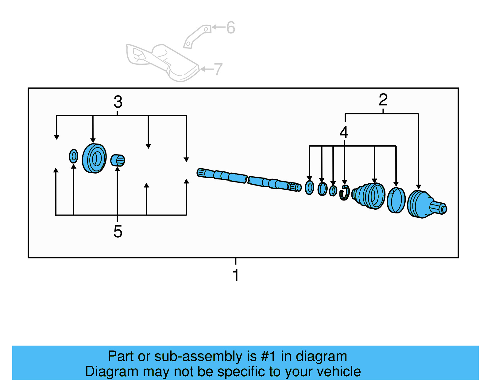 Axle Assembly 5Q0-407-272-CC - View 4