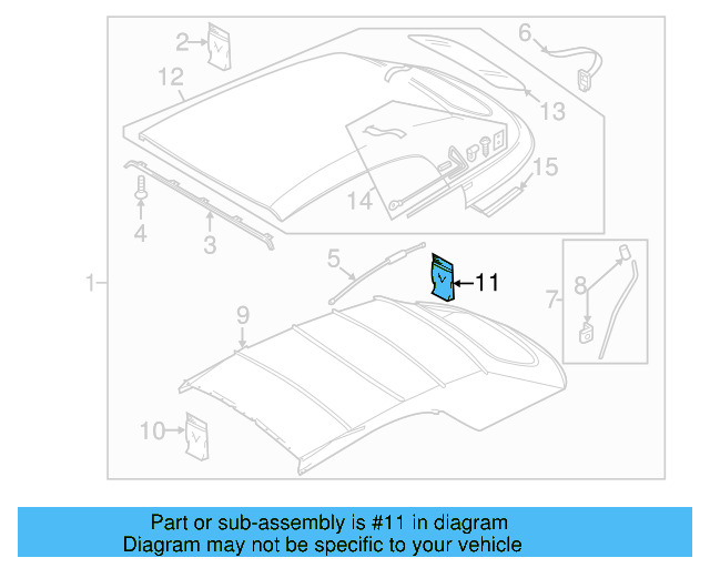 Headliner Hardware Kit 5C3-898-026 - View 6