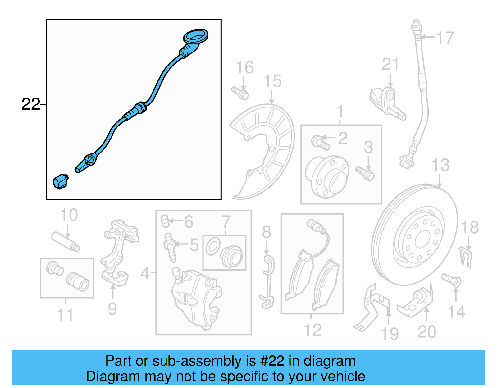 ABS Sensor Wire 5C0-927-903-A - View 12