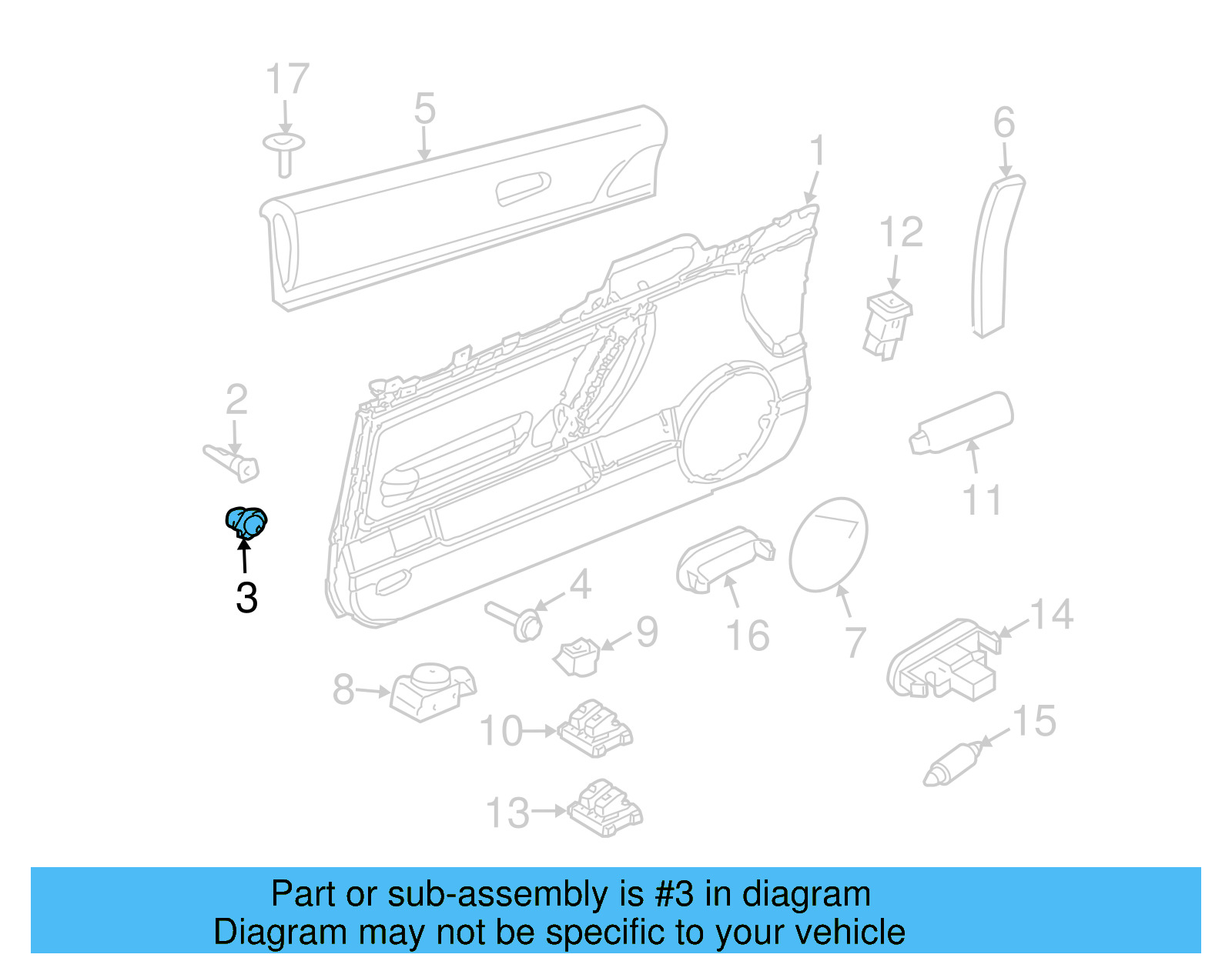 Door Trim Panel Clip 1C0-867-837 - View 5