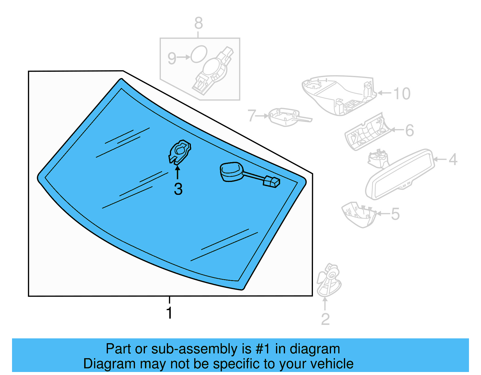 Windshield 7P6-845-099-BC-NVB - View 10