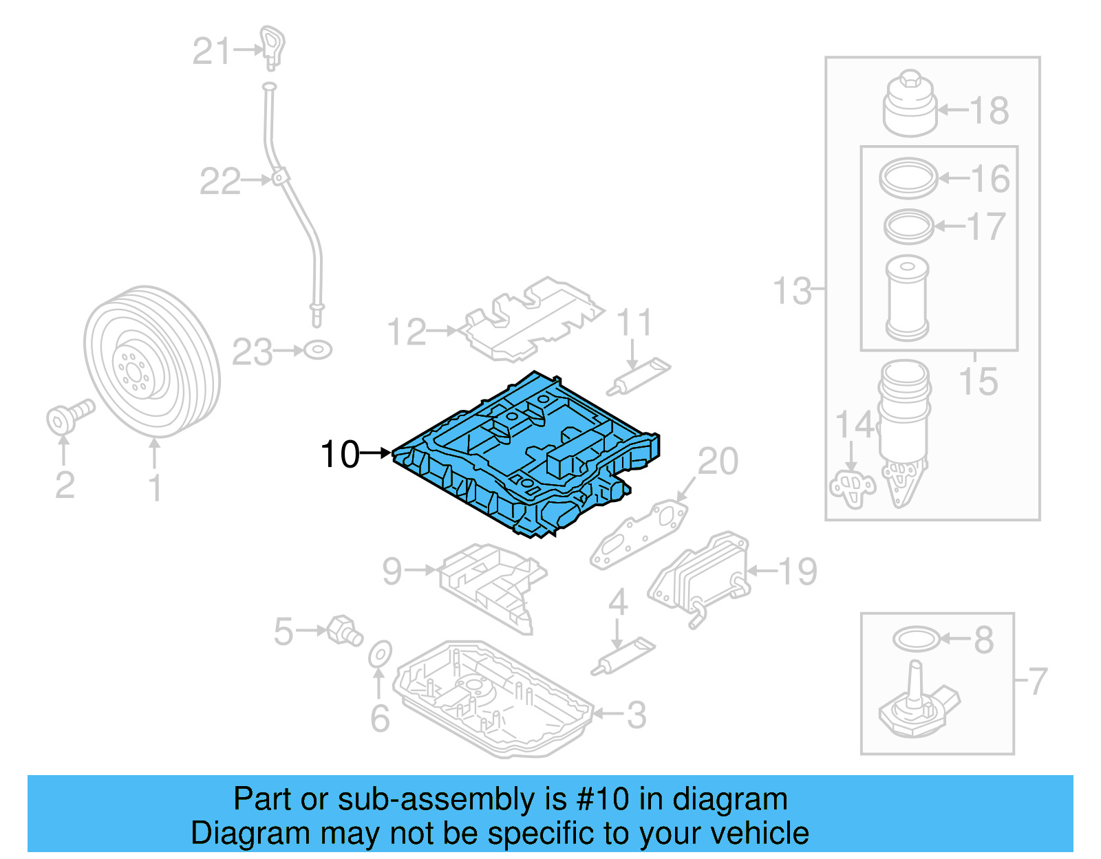 Oil Pan 059-103-601-Q - View 5