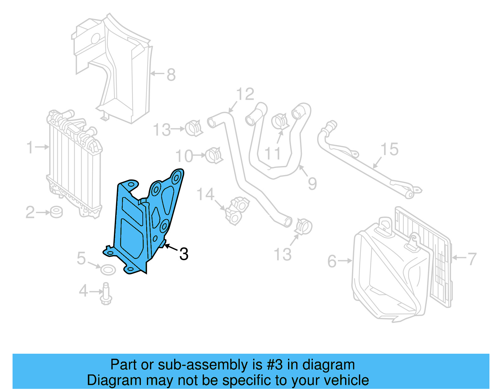Mount Bracket 5Q0-121-093-CT - View 3
