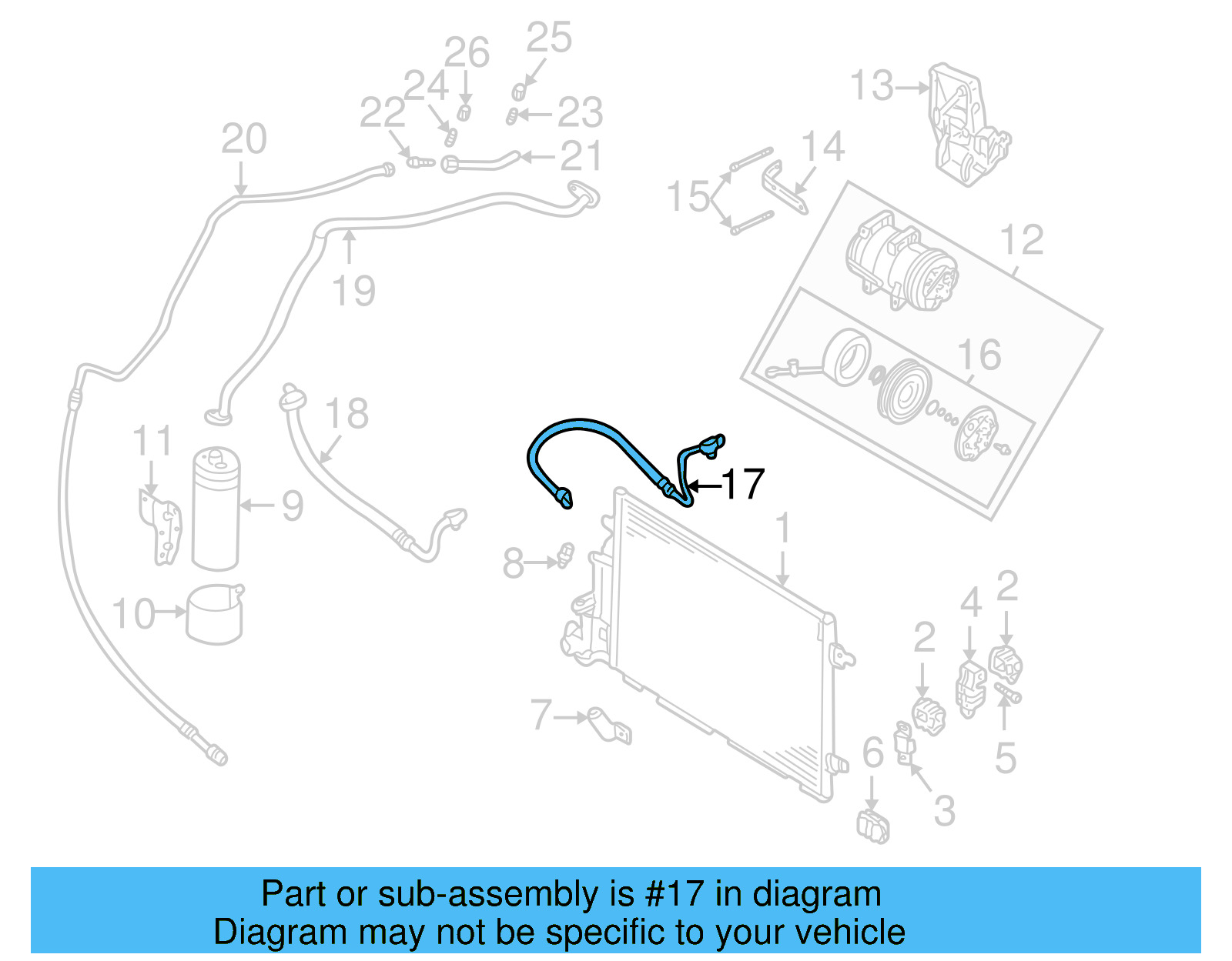 AC Hose 3B0-260-701-B - View 5