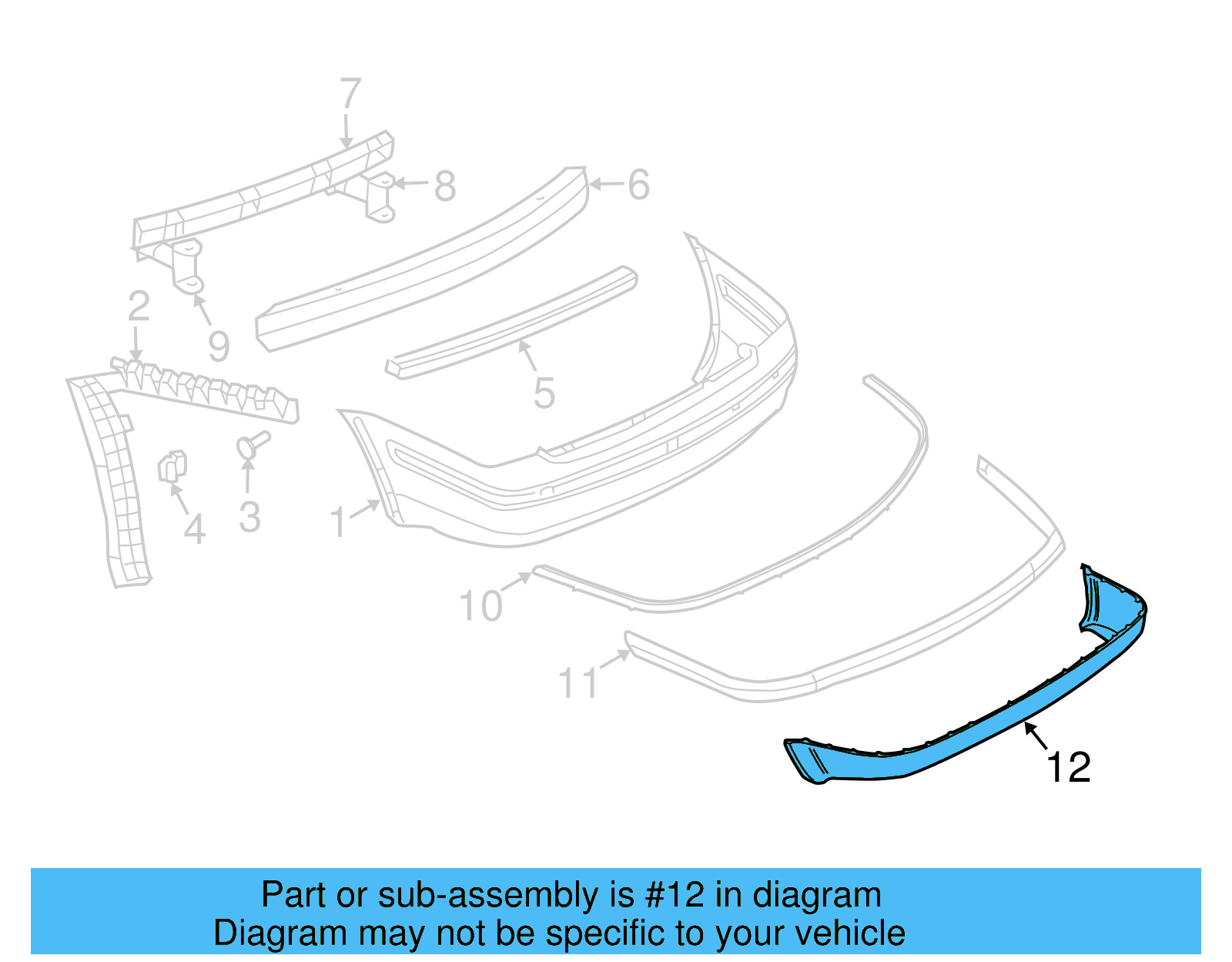 Spoiler 3B5-807-521-B41 - View 4