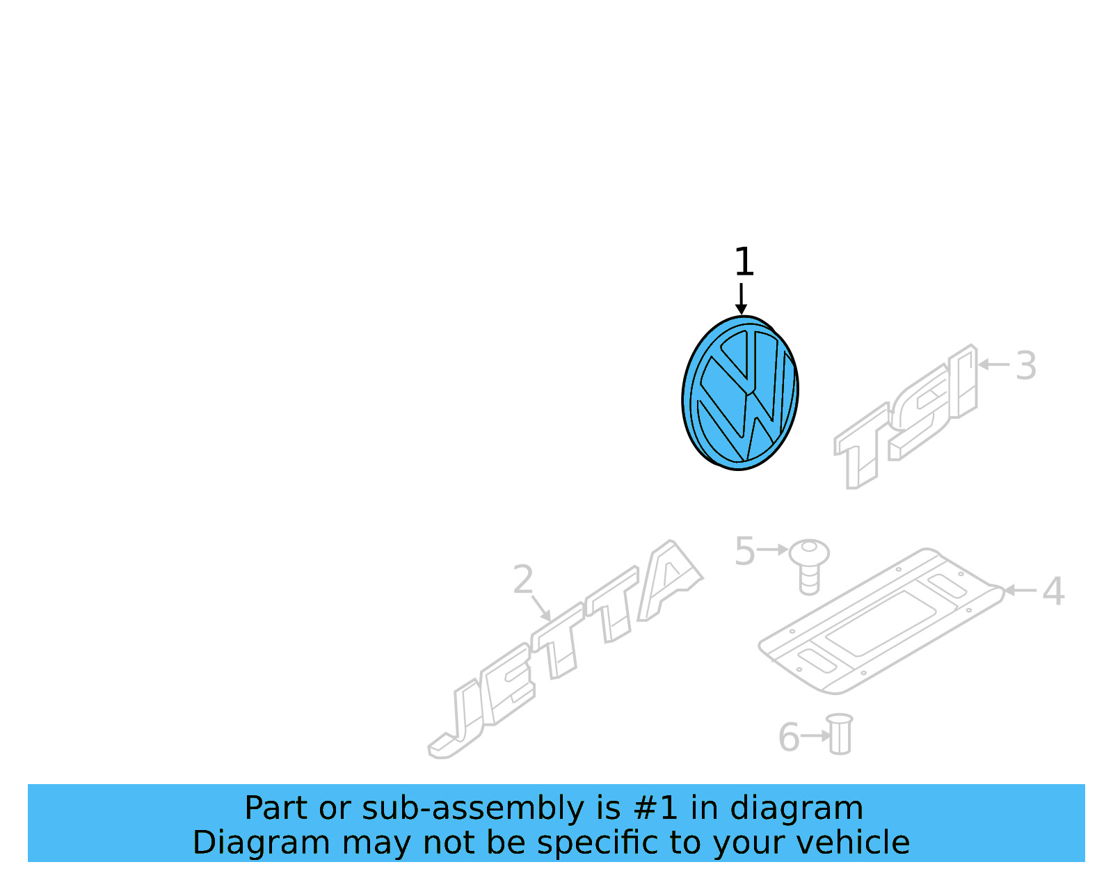 Emblem 17A-853-630-FOD - View 8