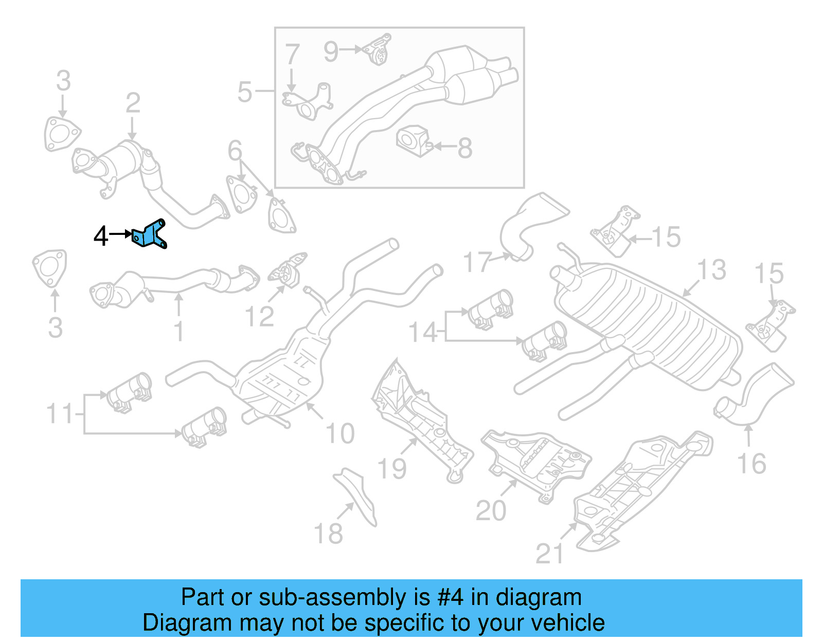 Exhaust Pipe Support 7L0-253-047-F - View 5