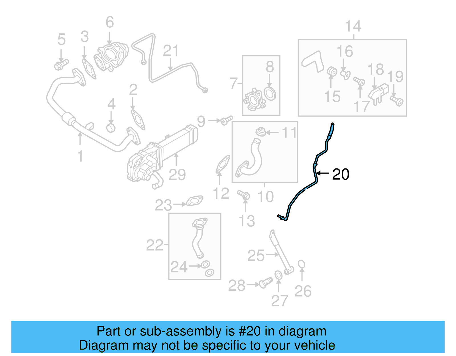 Connector Tube 03G-131-553 - View 18