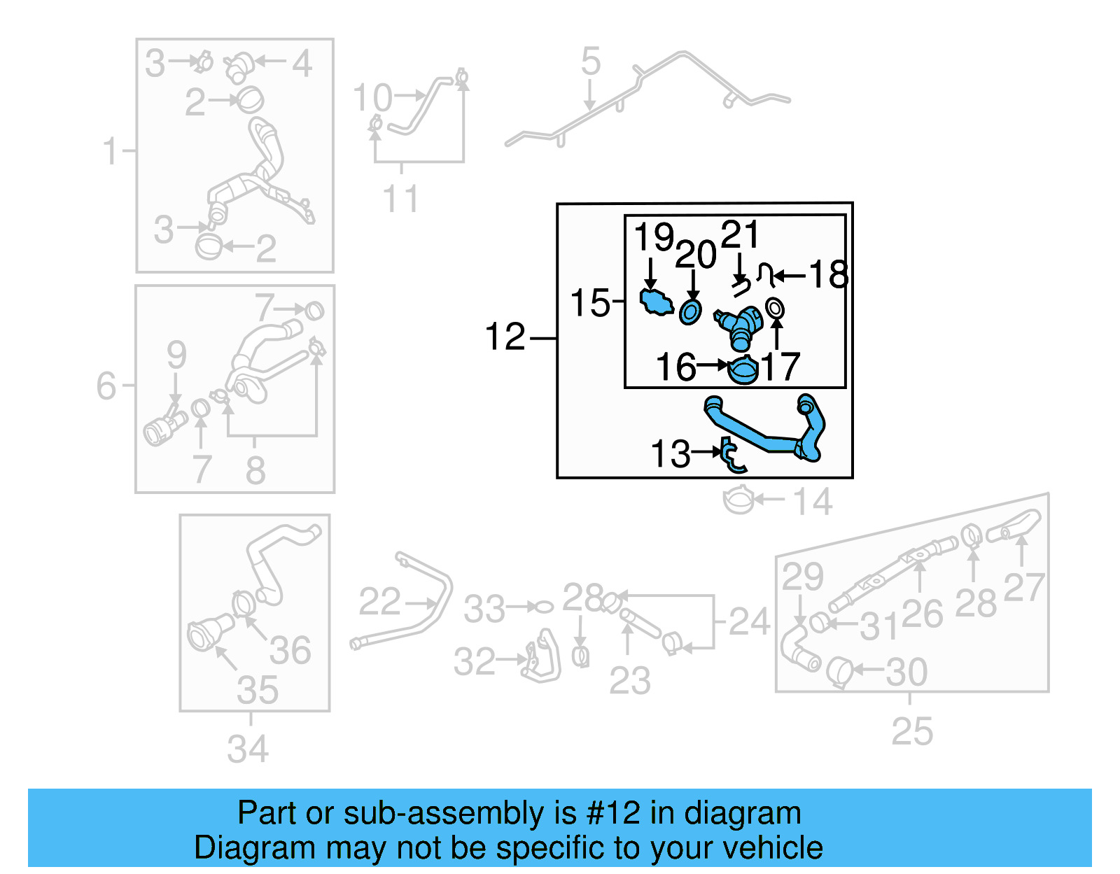 Lower Hose 1K0-122-051-AS - View 15