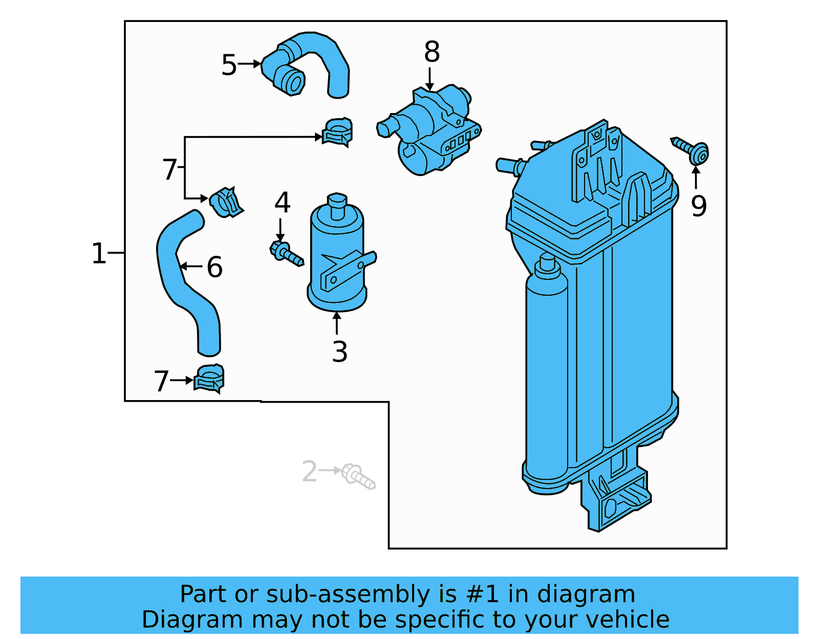 Vapor Canister 3Q0-201-797-A - View 4