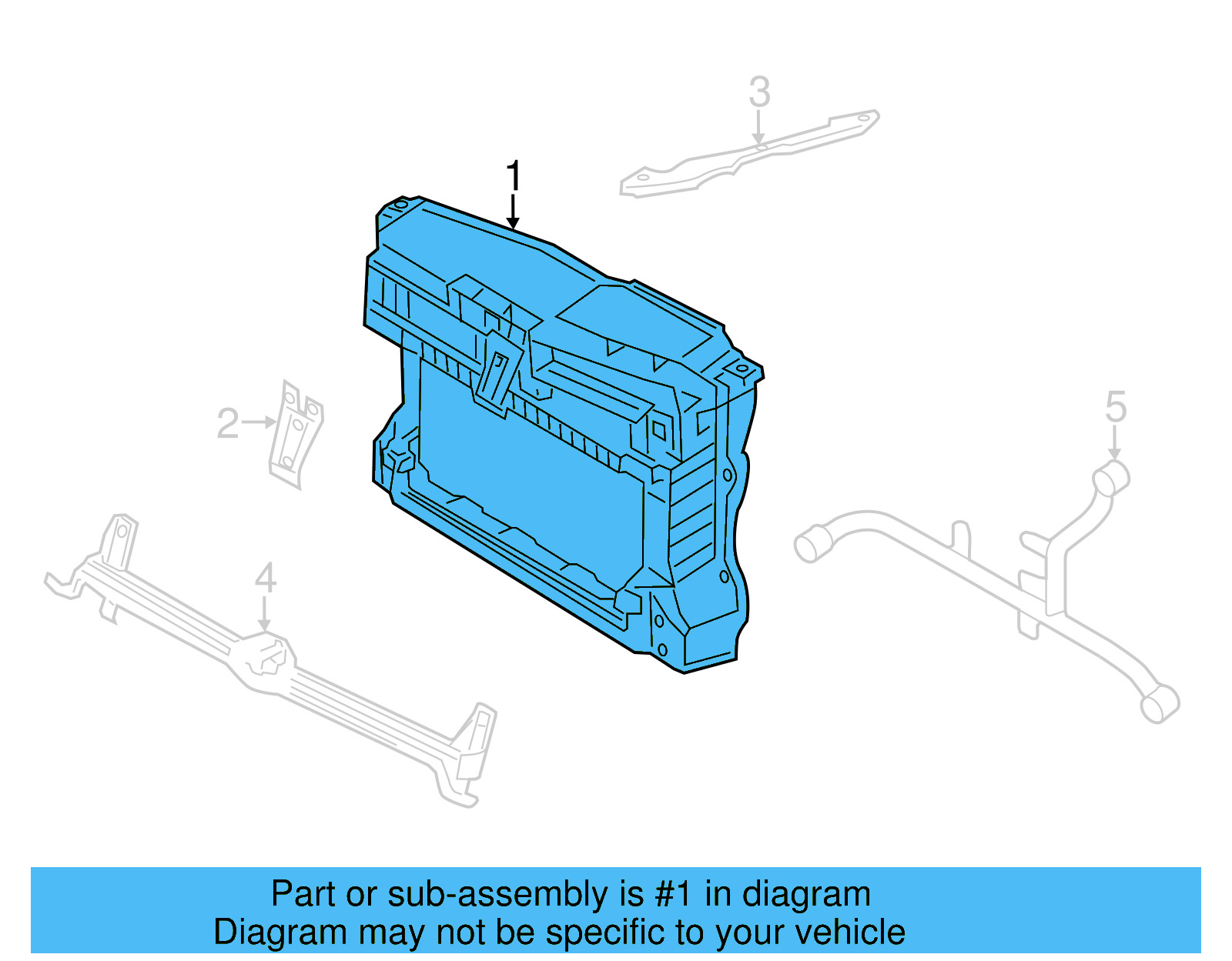 Radiator Support 5C6-805-588-R - View 10