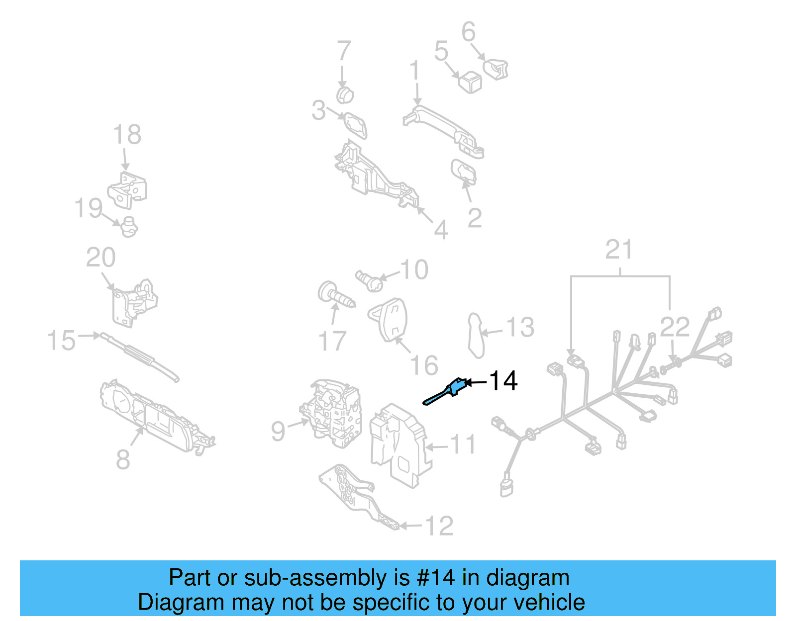 Lock Cable 7L0-839-060 - View 4