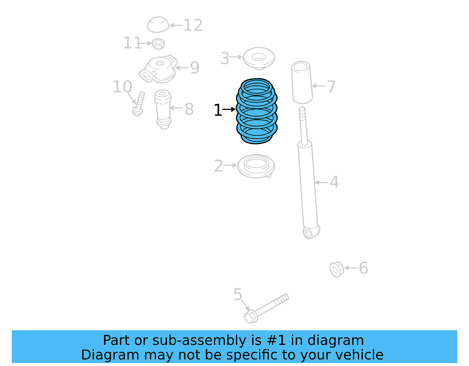 Coil Spring 5QM-511-121-AA - View 4
