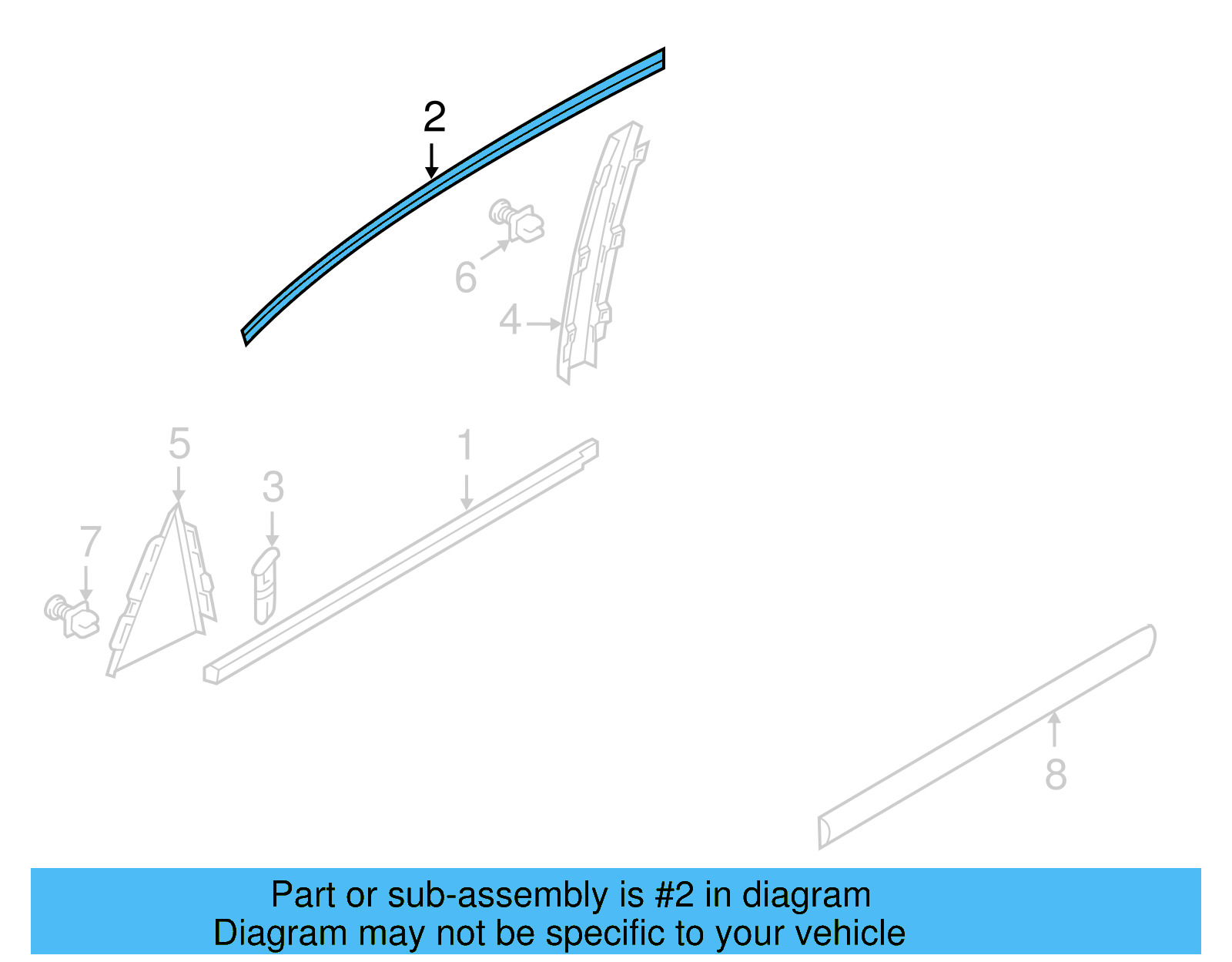 Frame Molding 561-839-644-A - View 7