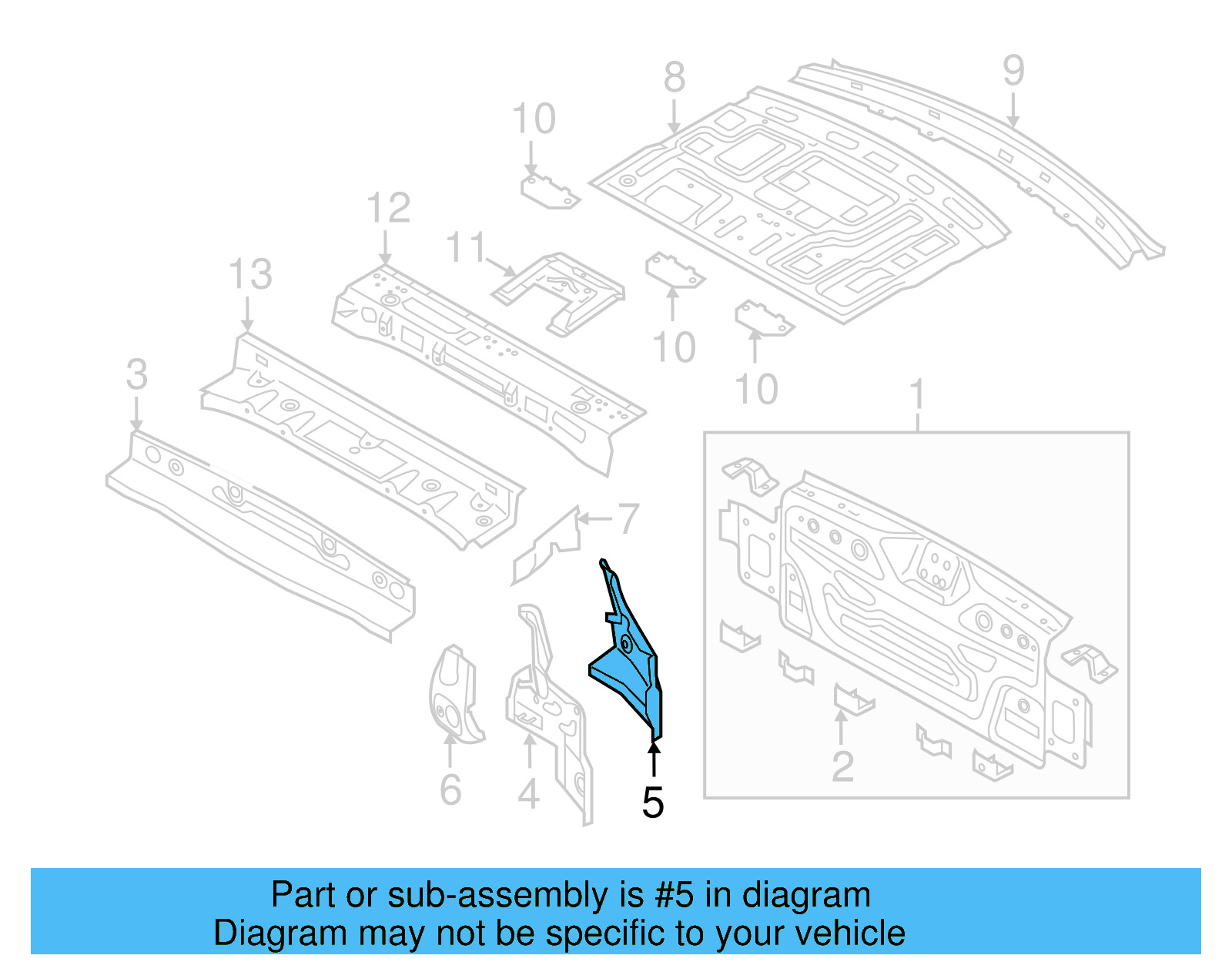 Tail Lamp Pocket 561-813-392-B - View 5